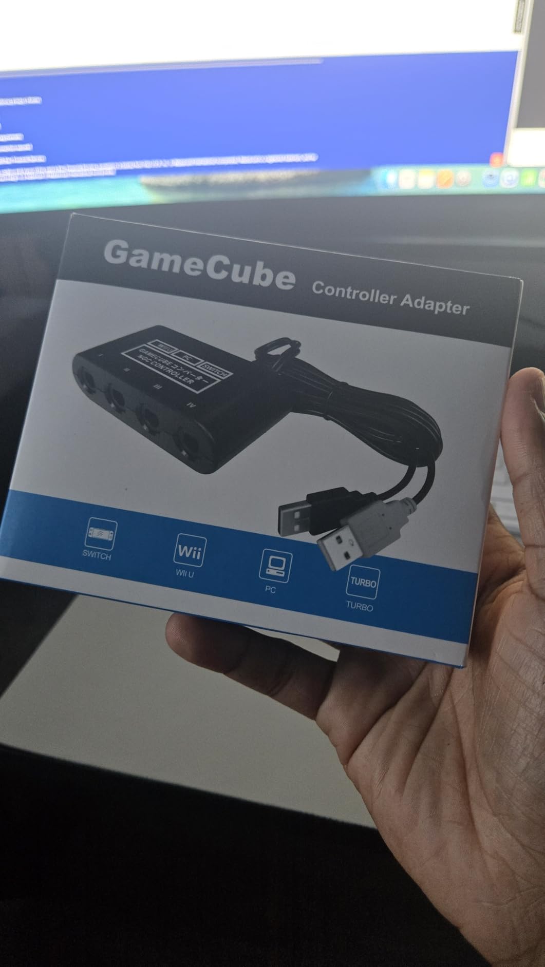 CLOUDREAM Gamecube Controller Adapter for Nintendo Switch/Wii U/PC/Switch 2 | Super Smash Bros Adapters for Gamecube Controller to Nintendo Switch / Wii U / PC / Switch 2, Turbo and Vibration Support customer photo 1