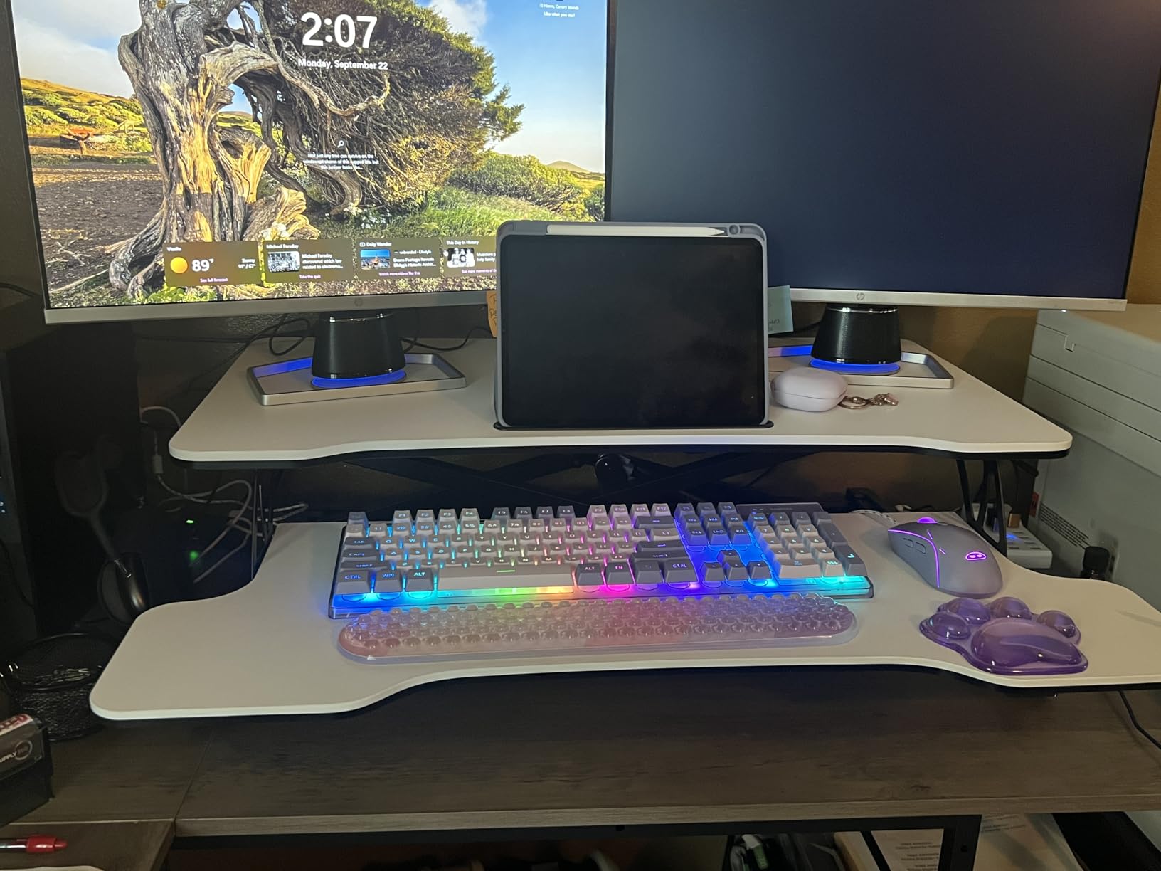 FITUEYES Height Adjustable Standing Desk 32