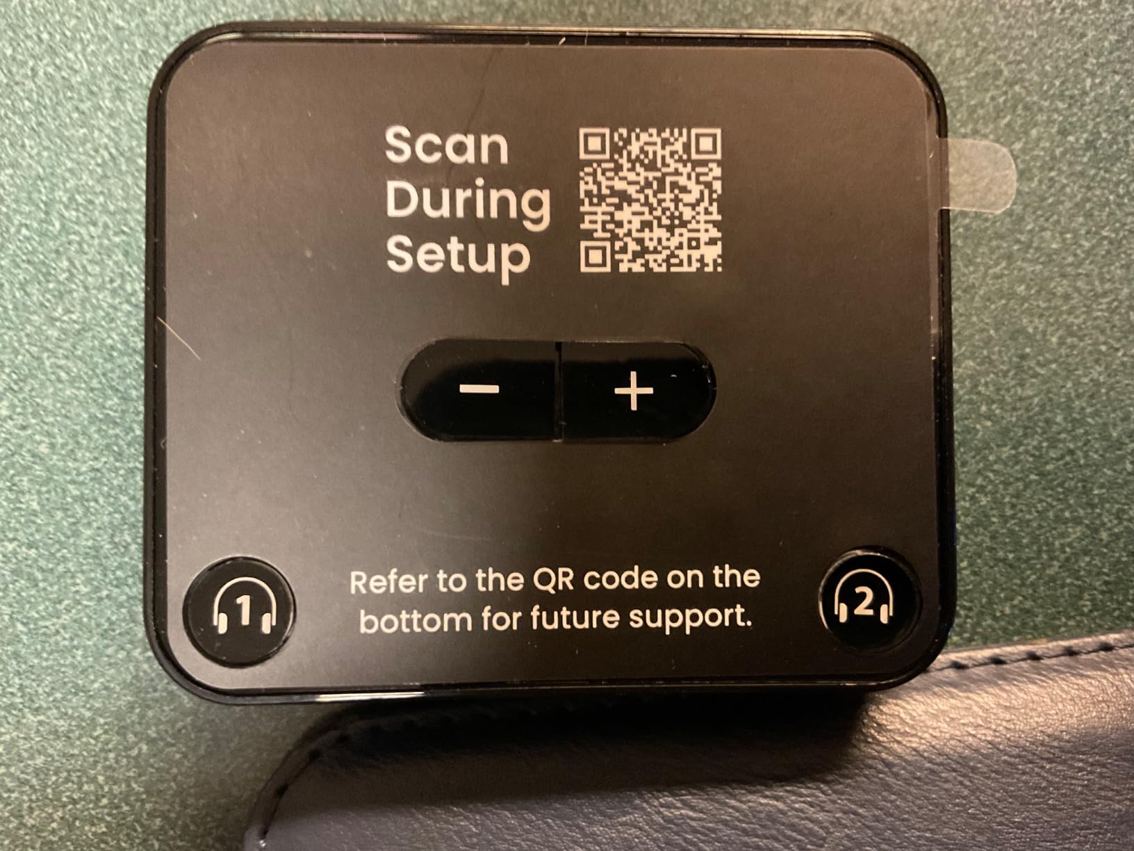 Avantree Audikast Plus - Bluetooth 5.3 TV Transmitter, Dual Link, 100ft | Optical, AUX and RCA TV inputs; boosted volume, aptX Low Latency, Class 1 range and audio for 2 headphones. customer photo 2