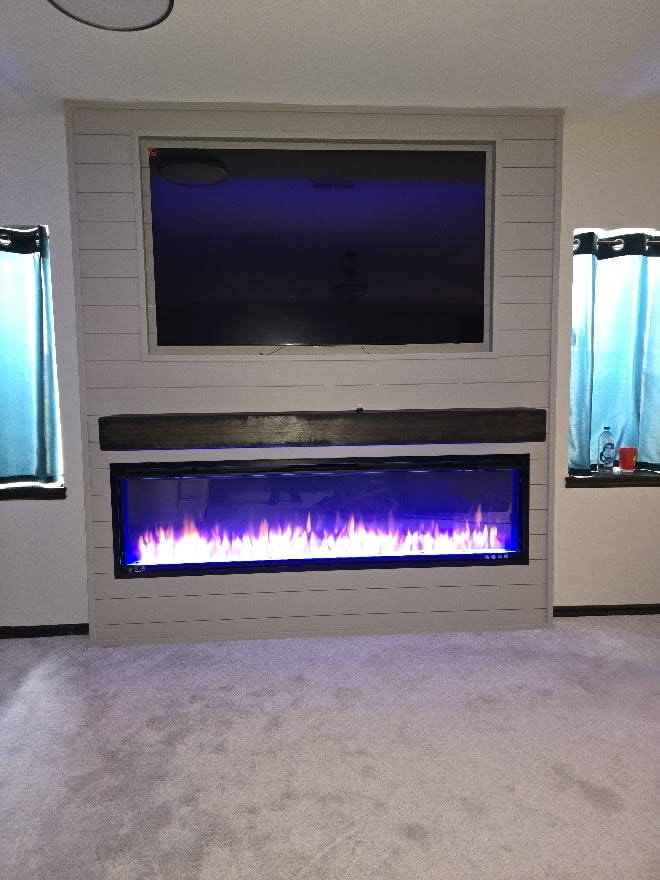 SimpliFire 50-Inch Allusion Platinum Linear Electric Fireplace (SF-ALLP50-BK) customer photo 1