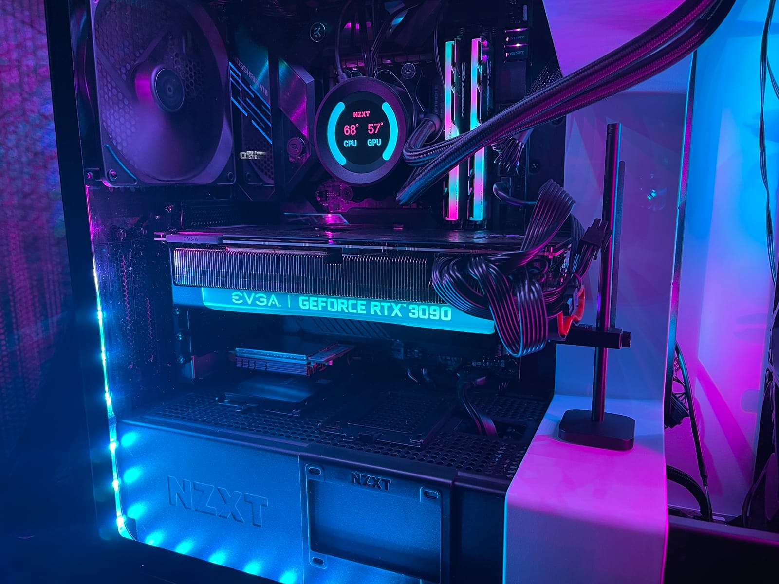 Graphics Card GPU Brace Support, Video Card Sag Holder Bracket, GPU Stand, Anodized Aerospace Aluminum (Black) customer photo 2