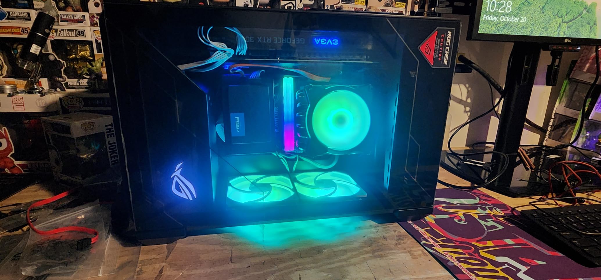 ASUS ROG Z11 Mini-ITX/DTX Gaming Case with Patented 11 Degree Tilt Design, Compatible with ATX Power Supply, 3-Slot Graphics, Front I/O USB 3.2 Gen 2 Type-C, 2X USB 3.2 Gen 1 Type-A and ARGB Control Button customer photo 2