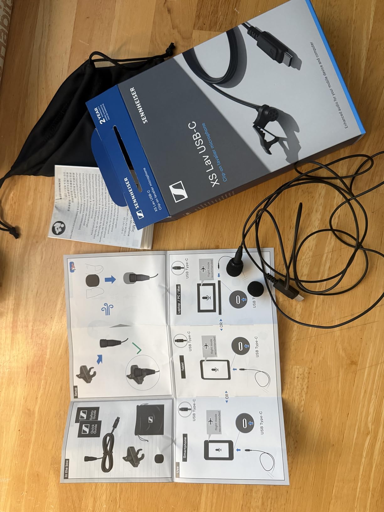 Sennheiser Pro Audio Condenser Microphone, XS Lav USB-C (509261), Black customer photo 1