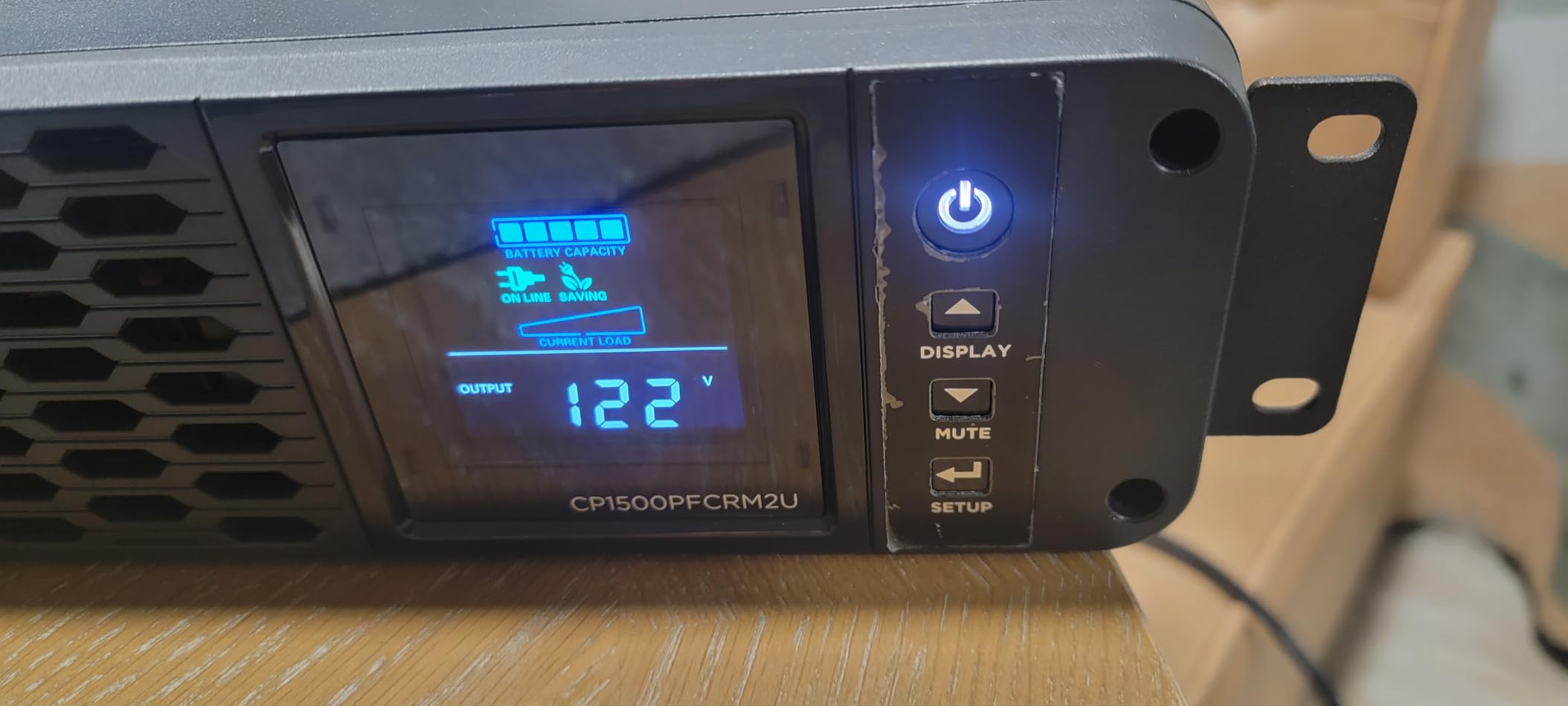 CyberPower CP1500PFCRM2U PFC Sinewave UPS Battery Backup | 1500VA/1000W, 8 Outlets, AVR, Short Depth 2U Rackmount, UL Certified customer photo 1