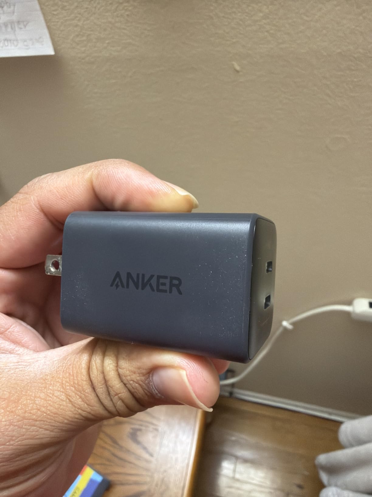 Anker Nano Phone Charger, 47W Max 2-Port GaN Fast Charger USB C, Compact Foldable USB C Charger for iPhone 17/16 Series, Galaxy, Pixel, MagSafe Compatible Accessories (Black) customer photo 1