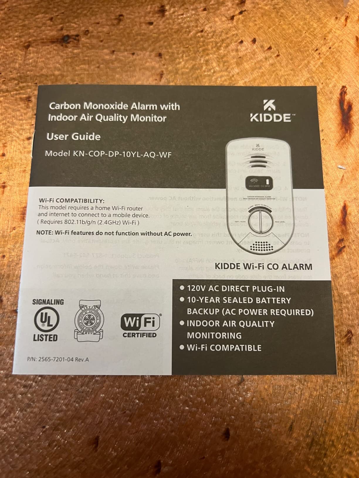 Kidde Smart Carbon Monoxide Detector & Indoor Air Quality Monitor, Plug-in, WiFi, Alexa Compatible customer photo 2