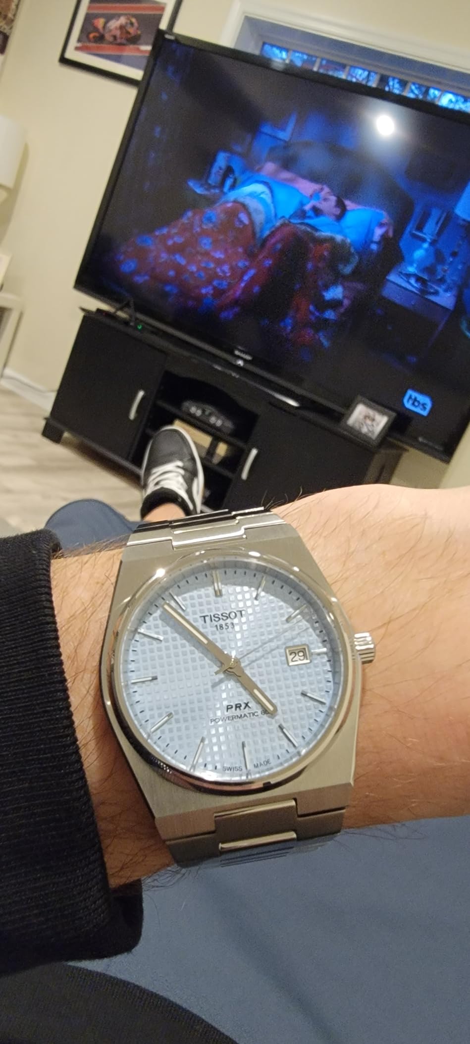 Tissot PRX Powermatic 80 316L Stainless Steel Ice Blue Dial Swiss Automatic Watch customer photo 1