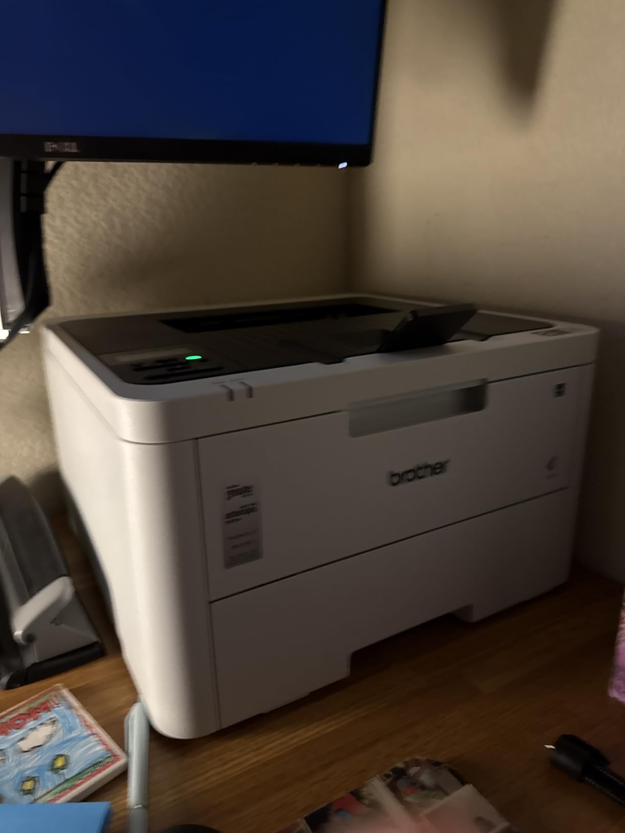 Brother Color Laser Printer with Wireless Printing Fast 19 PPM Output, Duplex Feature, Mobile Device Compatible, 250-Sheet Paper Tray for Professional Home Office Printing (HL-L3220CDW) customer photo 1