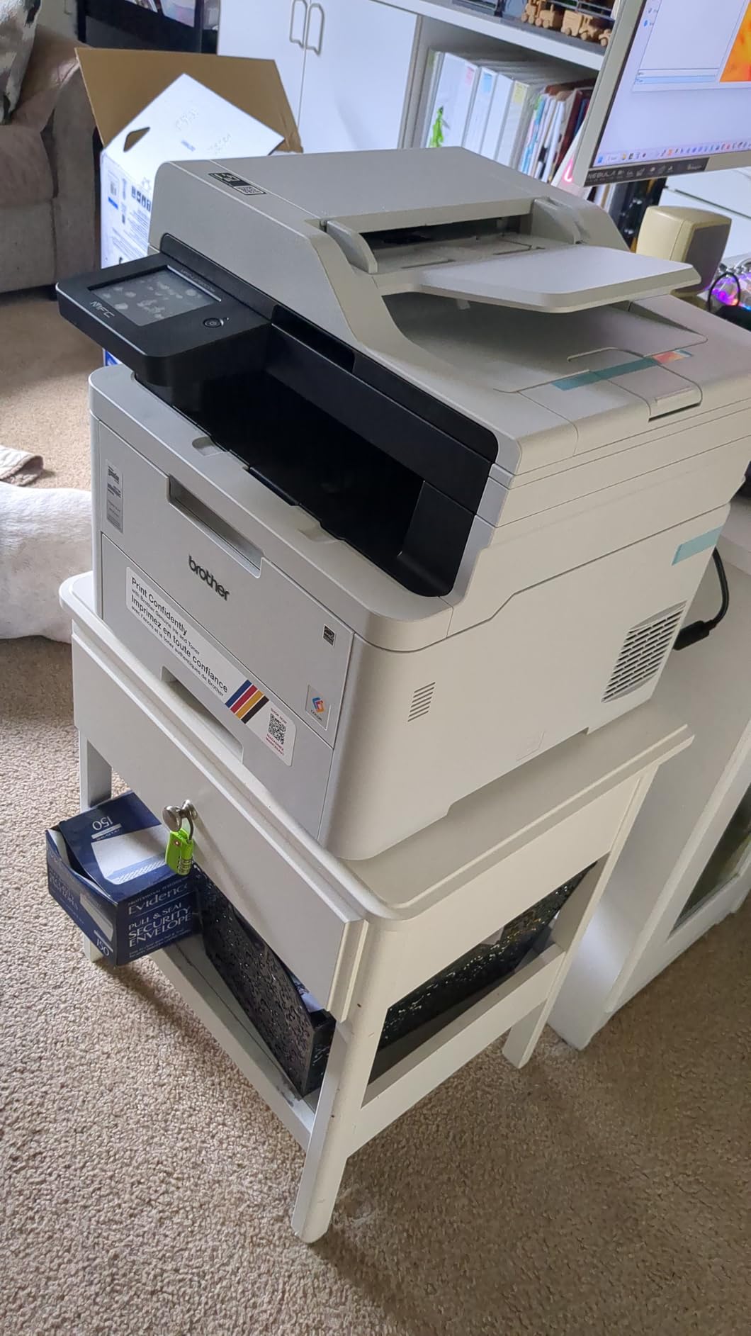 Brother MFC-L3720CDW Wireless Color Laser Printer with Scanner, Copier and Fax, Auto Duplex and 250-Sheet Capacity customer photo 1