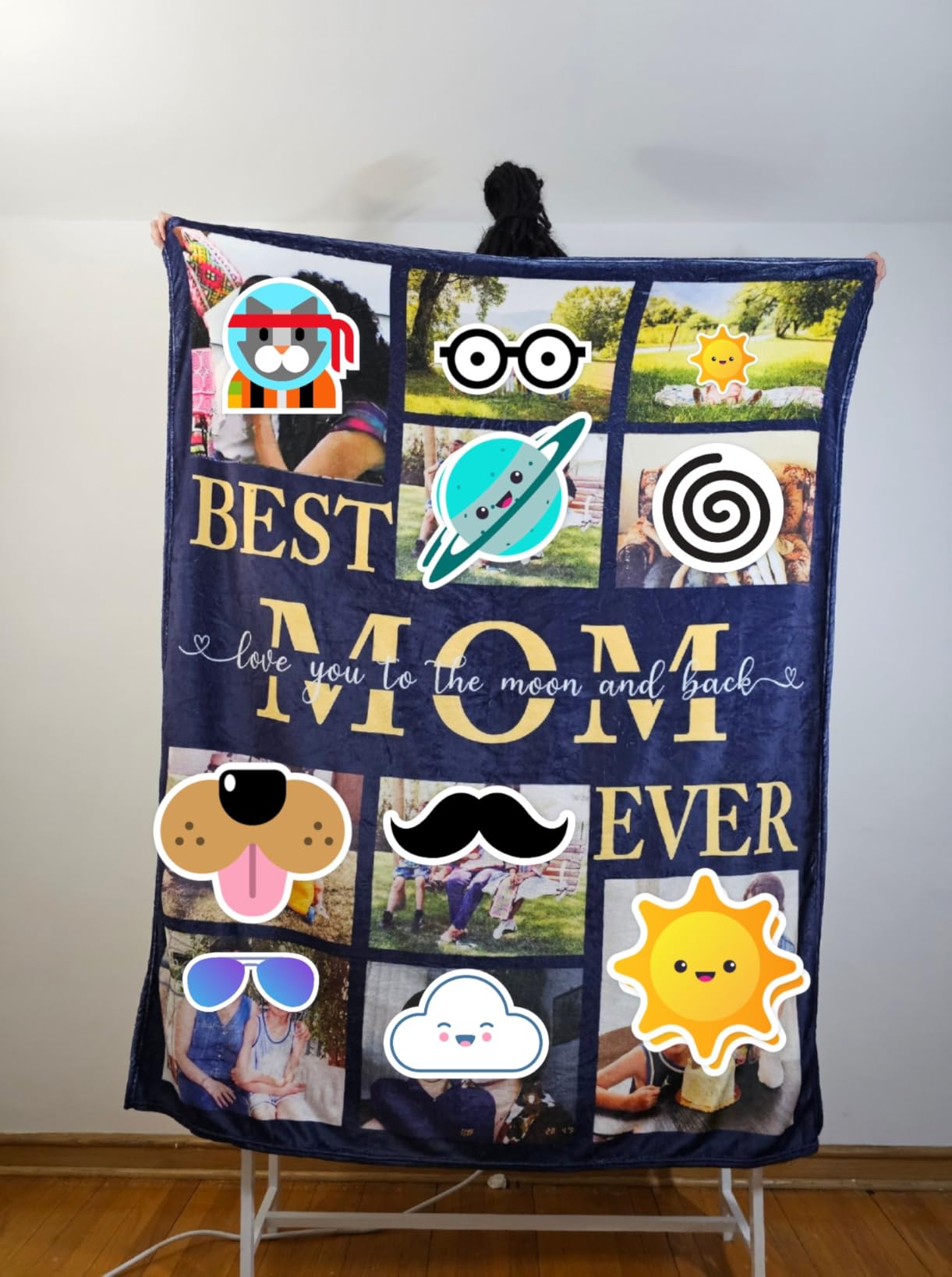 Best Grandpa Ever Gifts, Custom Grandpa Blanket with Photos, Birthday Gifts for Grandfather from Granddaughter Grandson, Personalized Throw Blanket Gift Idea for Grandfather customer photo 1