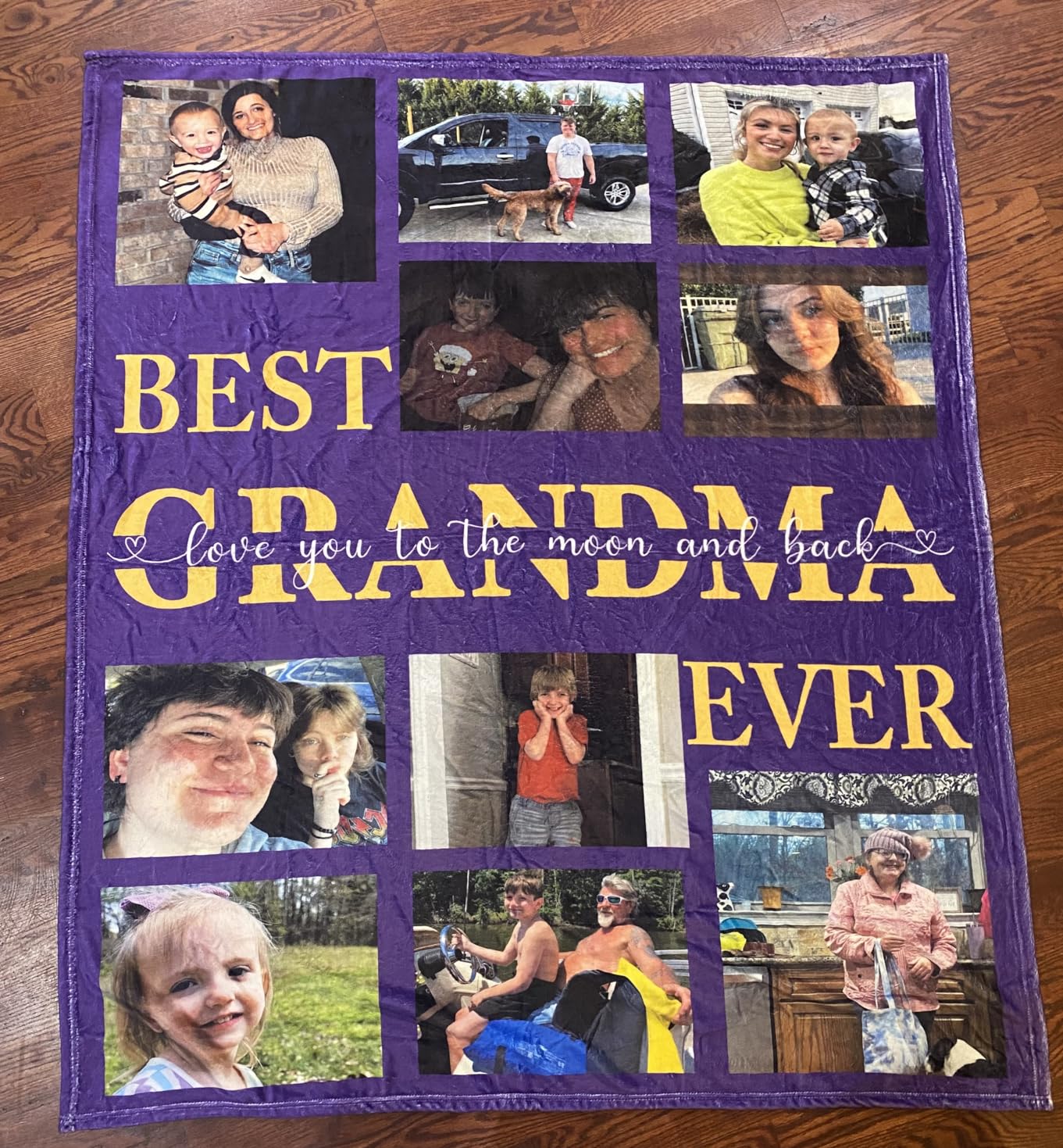 Best Grandpa Ever Gifts, Custom Grandpa Blanket with Photos, Birthday Gifts for Grandfather from Granddaughter Grandson, Personalized Throw Blanket Gift Idea for Grandfather customer photo 2