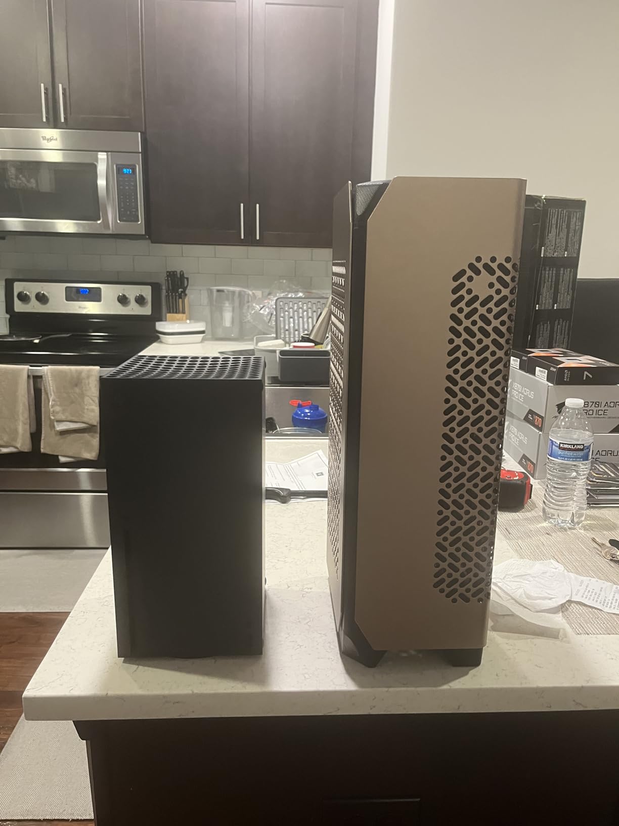 Cooler Master NCORE 100 MAX Mini-ITX PC Case Bundle - Includes 850W 80 Plus Gold PSU PCIe 5.0 Power Supply, 120mm AIO Liquid Cooler and PCIe 4.0 Riser Cable, Premium Small Form Factor SFF Design customer photo 1