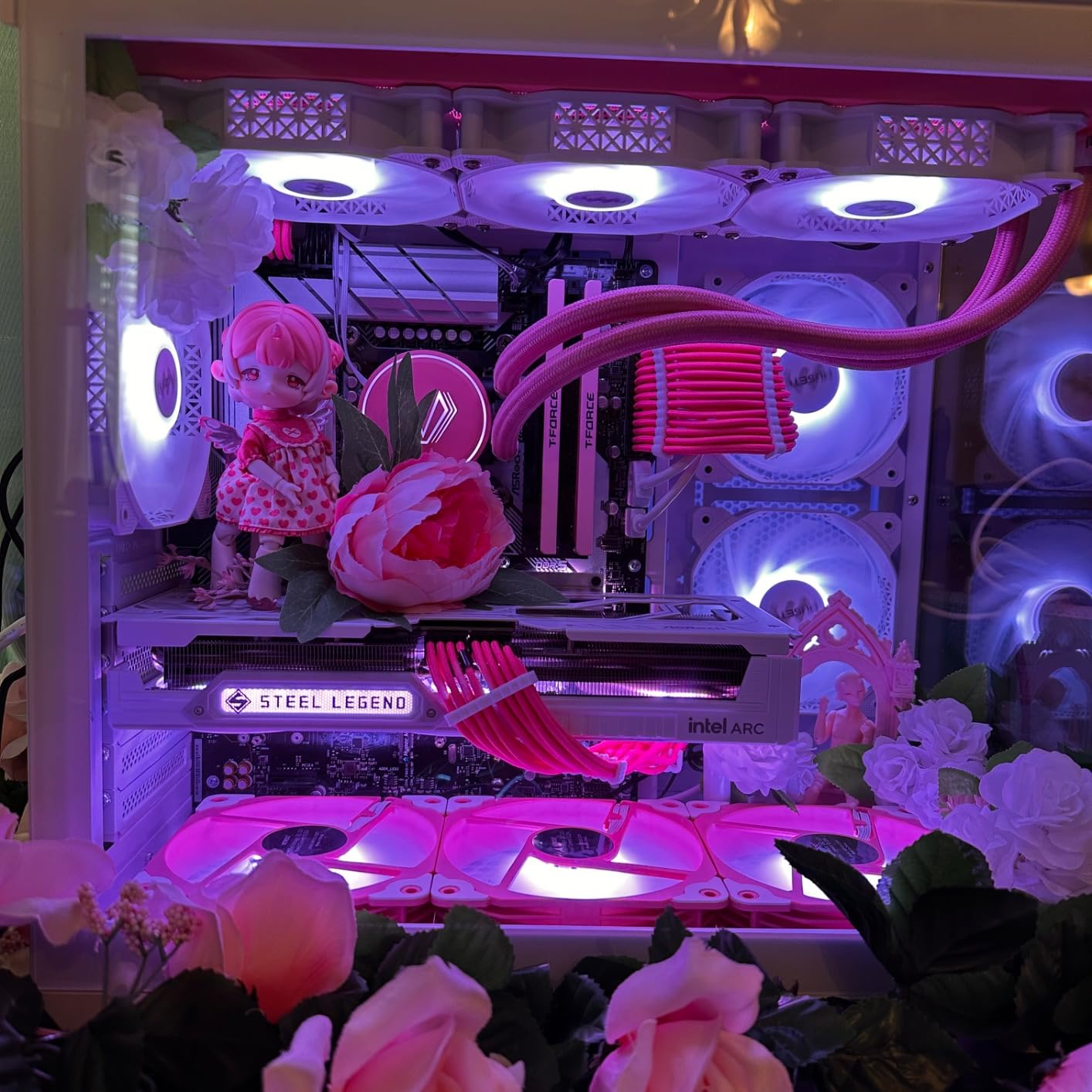 GPU Support Bracket White, Graphics Card Support, GPU Bracket Brace, Video Card Sag Holder Bracket with Magnet, GPU Stand, Adjustable Anti Sag GPU Stand Aluminum 72-125mm White customer photo 2