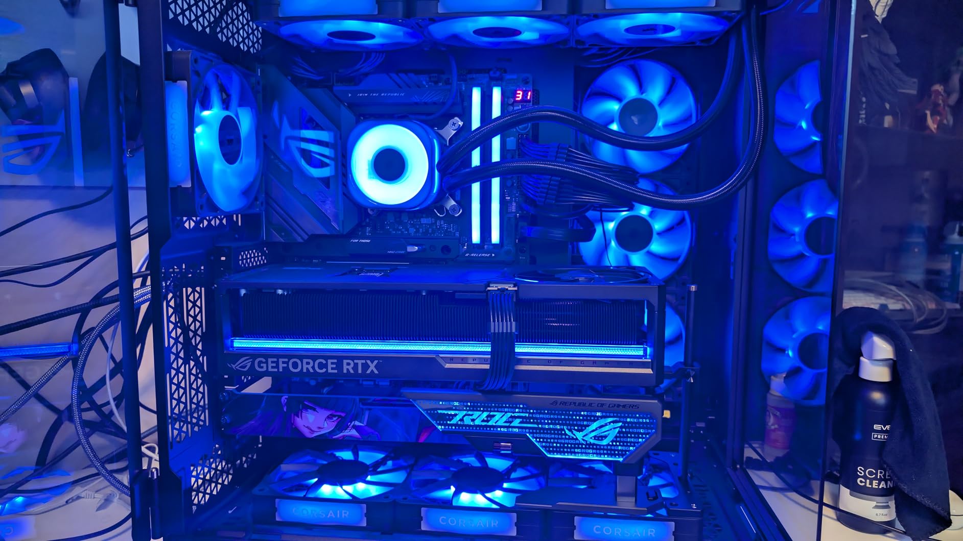 CORSAIR iCUE Link RX140 RGB 140mm PWM Fan - Magnetic Dome Bearing - Single Fan - Black customer photo 1