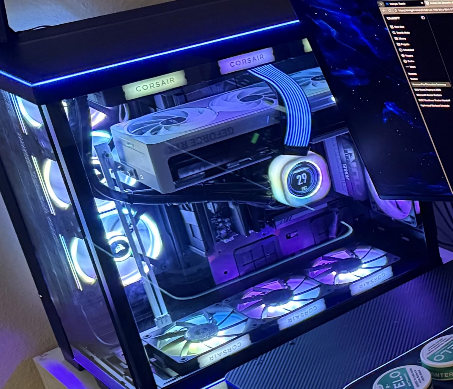 CORSAIR iCUE Link RX140 RGB 140mm PWM Fan - Magnetic Dome Bearing - Single Fan - Black customer photo 2
