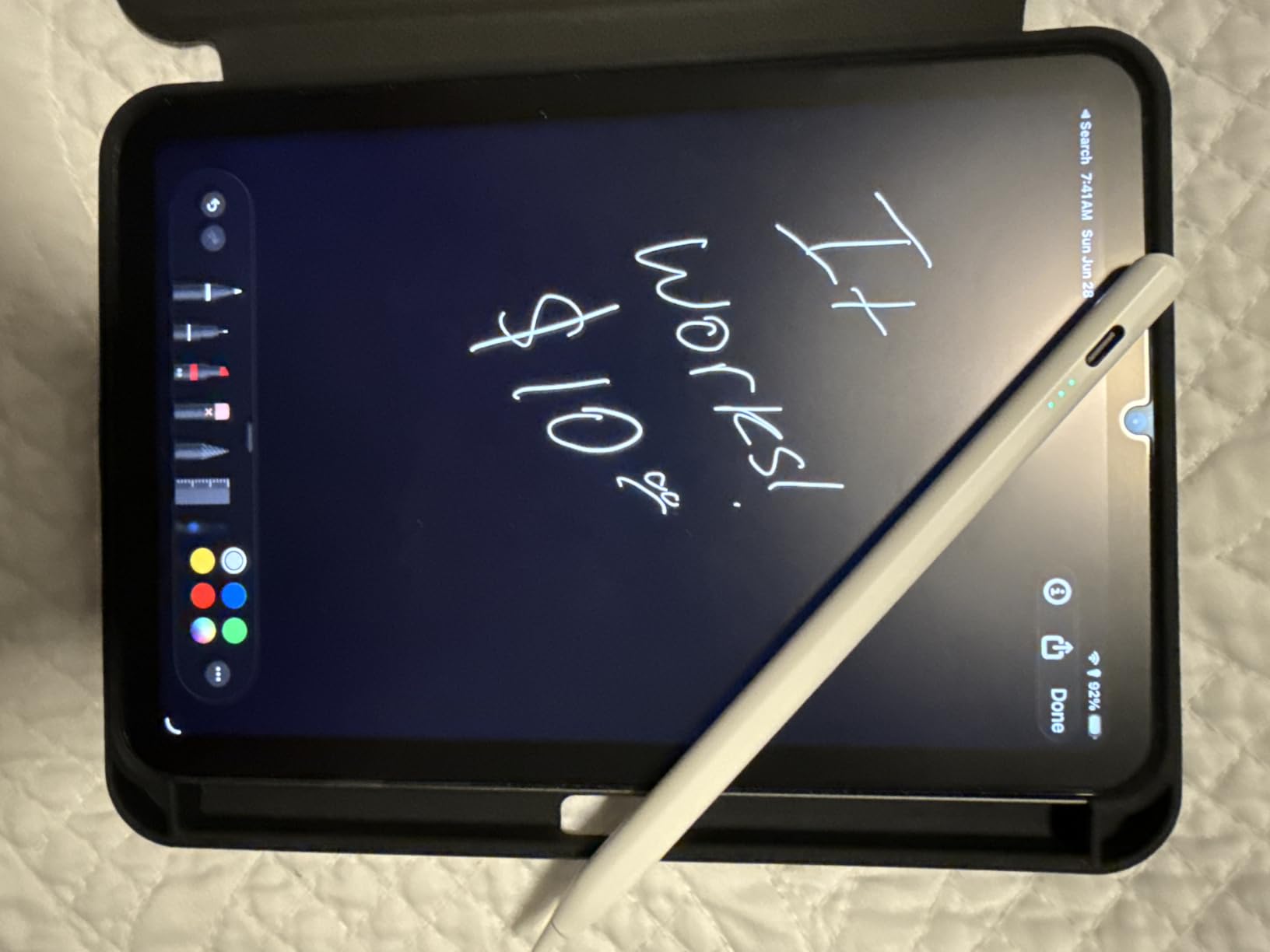 Penlike Pencil for Apple iPad 2026-2018 - Fast Charge Stylus Pen for iPad A16/11-6th, Air, Pro 13/11/M4/12.9, Mini A17 Pro/6/5th - Palm Rejection, Tilt Sensitivity customer photo 1