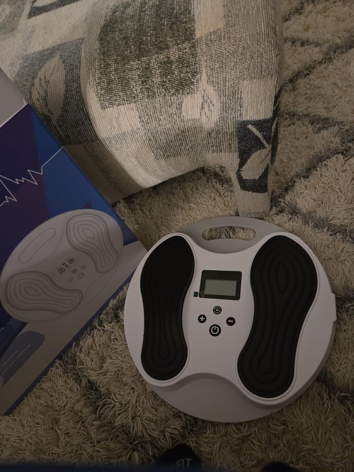 EMS Foot Massager for Neuropathy, NMES Foot Stimulator for Neuropathy Feet Nerve FSA Eligible Electric Foot Massager for Circulation and Pain Relief with 4 TENS Unit Muscle Stimulator Pads customer photo 1