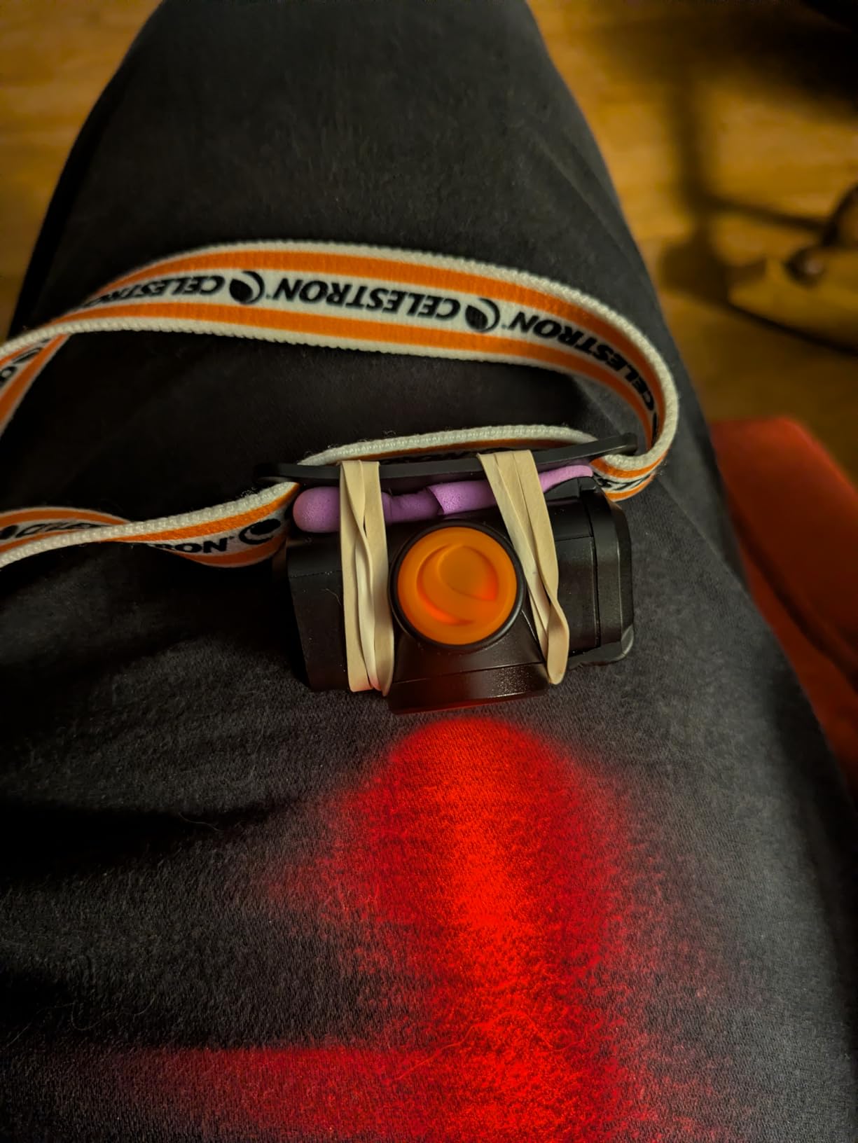 Celestron Night Vision Red LED Headlamp for Astronomy and Camping | Preserves Night Vision, Hands-Free Lighting, Up to 100-Hour Battery Life, 45° Adjustable Beam, Multiple Light Modes customer photo 1