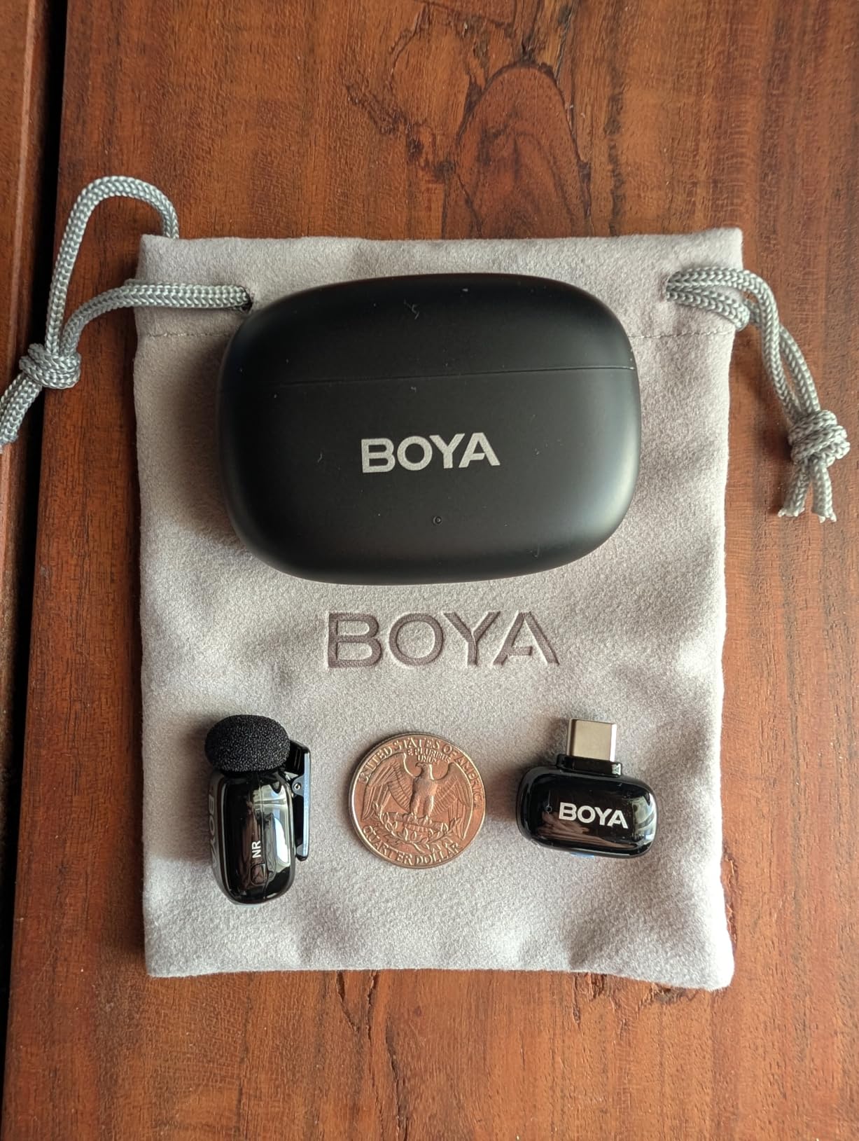 BOYA mini 2 Wireless Lavalier Microphone for iPhone 15/16/17 & Android | AI Noise Cancellation, App Control, 30H Battery Life with Charging Case for Vlogging Interviews and Content Creation customer photo 1