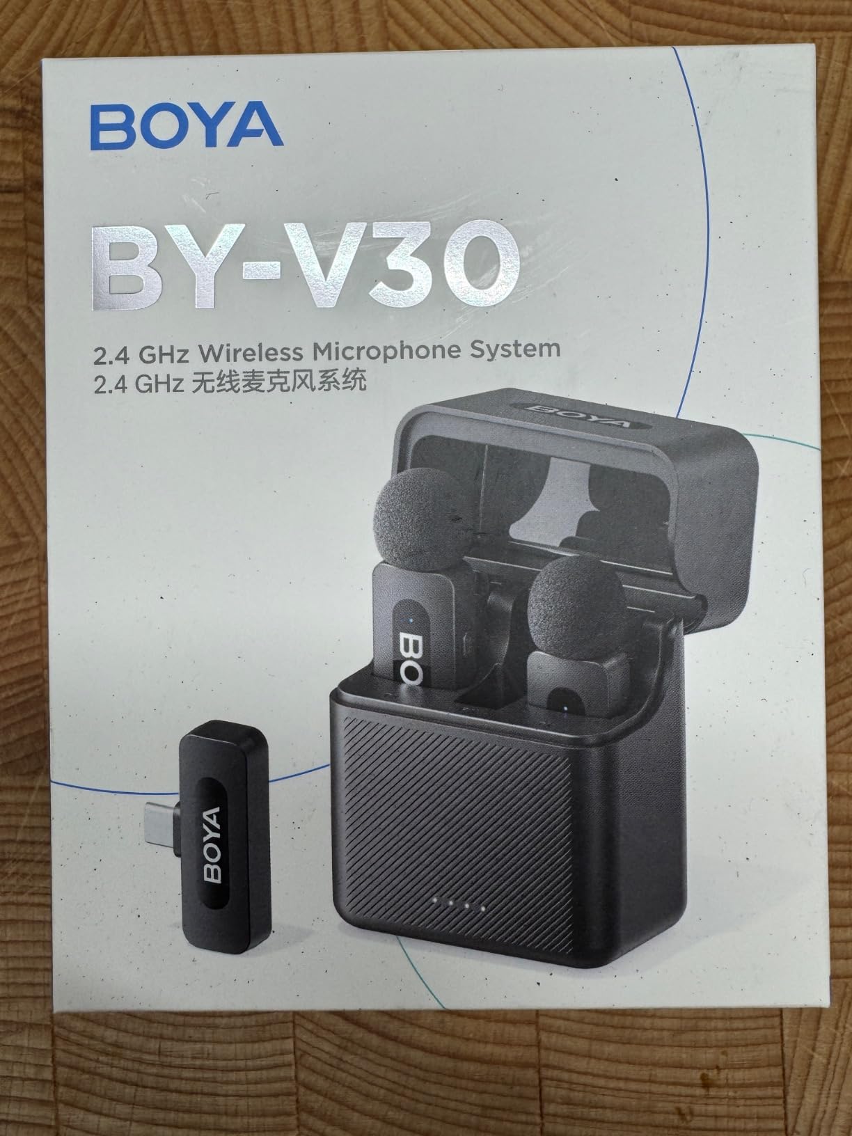 BOYA V30 Wireless Lavalier Microphone for iPhone/Android/PC/Laptop with USB-C Port, 36H Battery Life with Charging Case, Noise Canceling Clip on Lapel Microphone Wireless Mini Mic for Video Recording customer photo 1