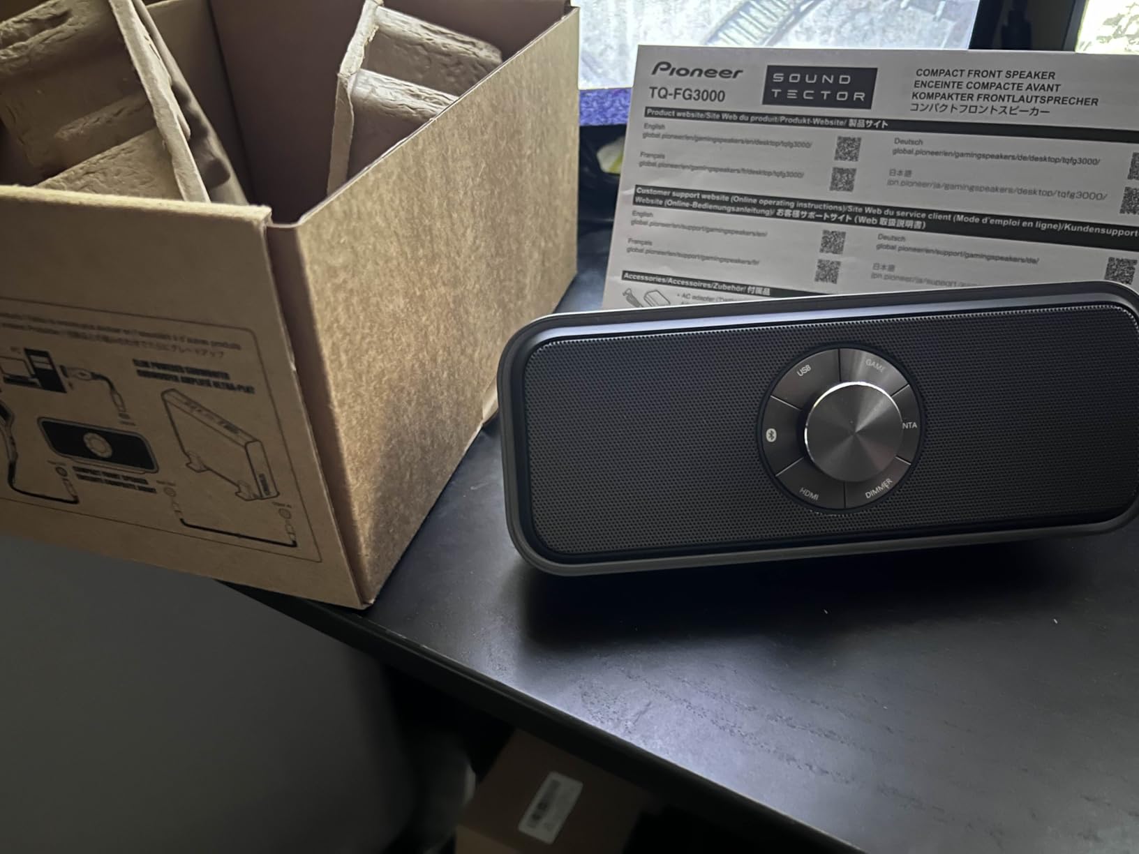 PIONEER Desktop Gaming Speaker 5.1/7.1ch Surround PC PS5 Switch TQ-FG3000 with HDMI USB Bluetooth, LED Sound Meter customer photo 1