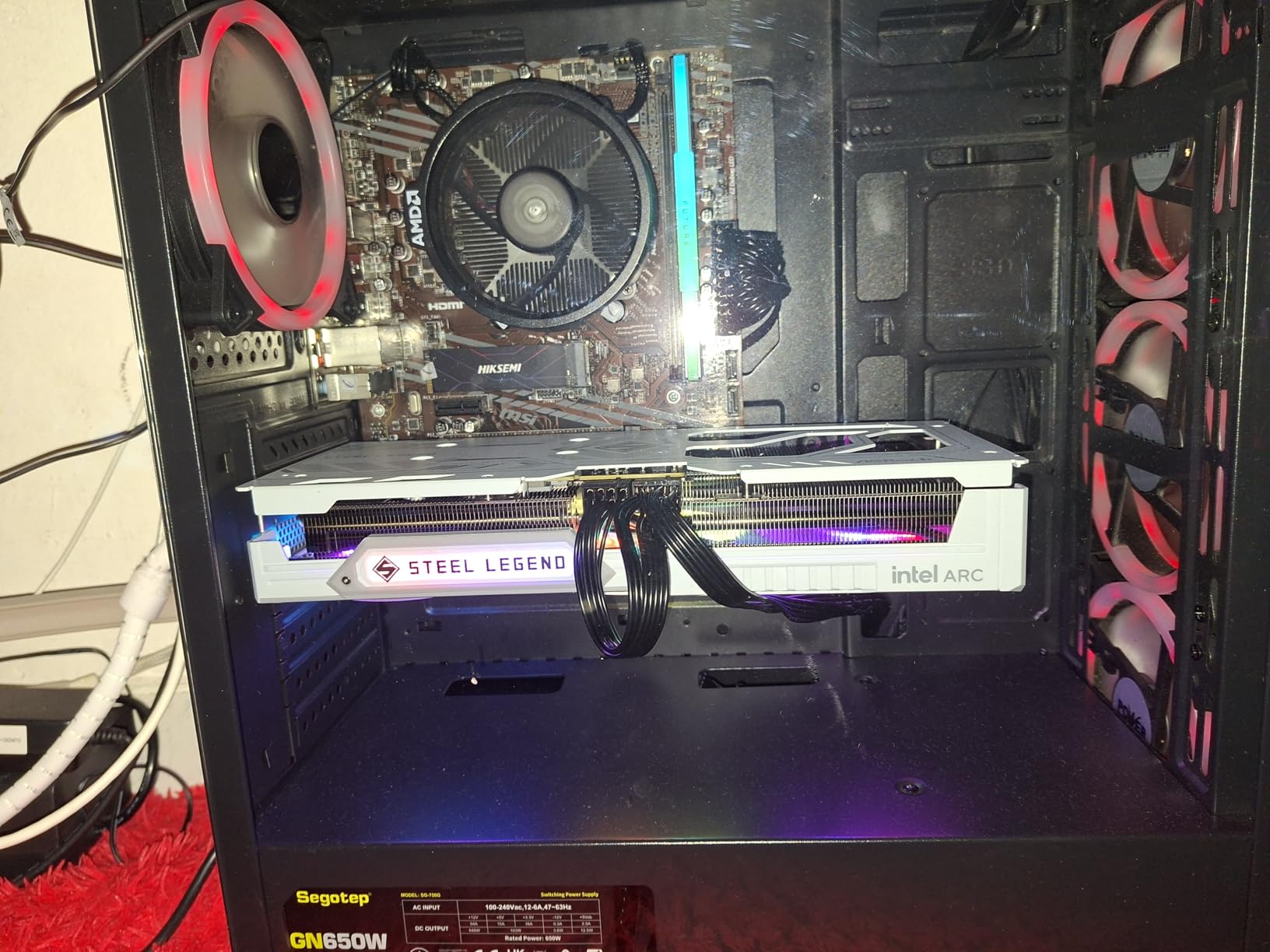 ASRock Intel Arc B580 Steel Legend 12GB OC Graphics Card, Intel Xe2-HPG, 12GB GDDR6, PCIe 4.0, Triple Fans, 0dB Silent, Polychrome SYNC, DisplayPort 2.1, HDMI 2.1a customer photo 1