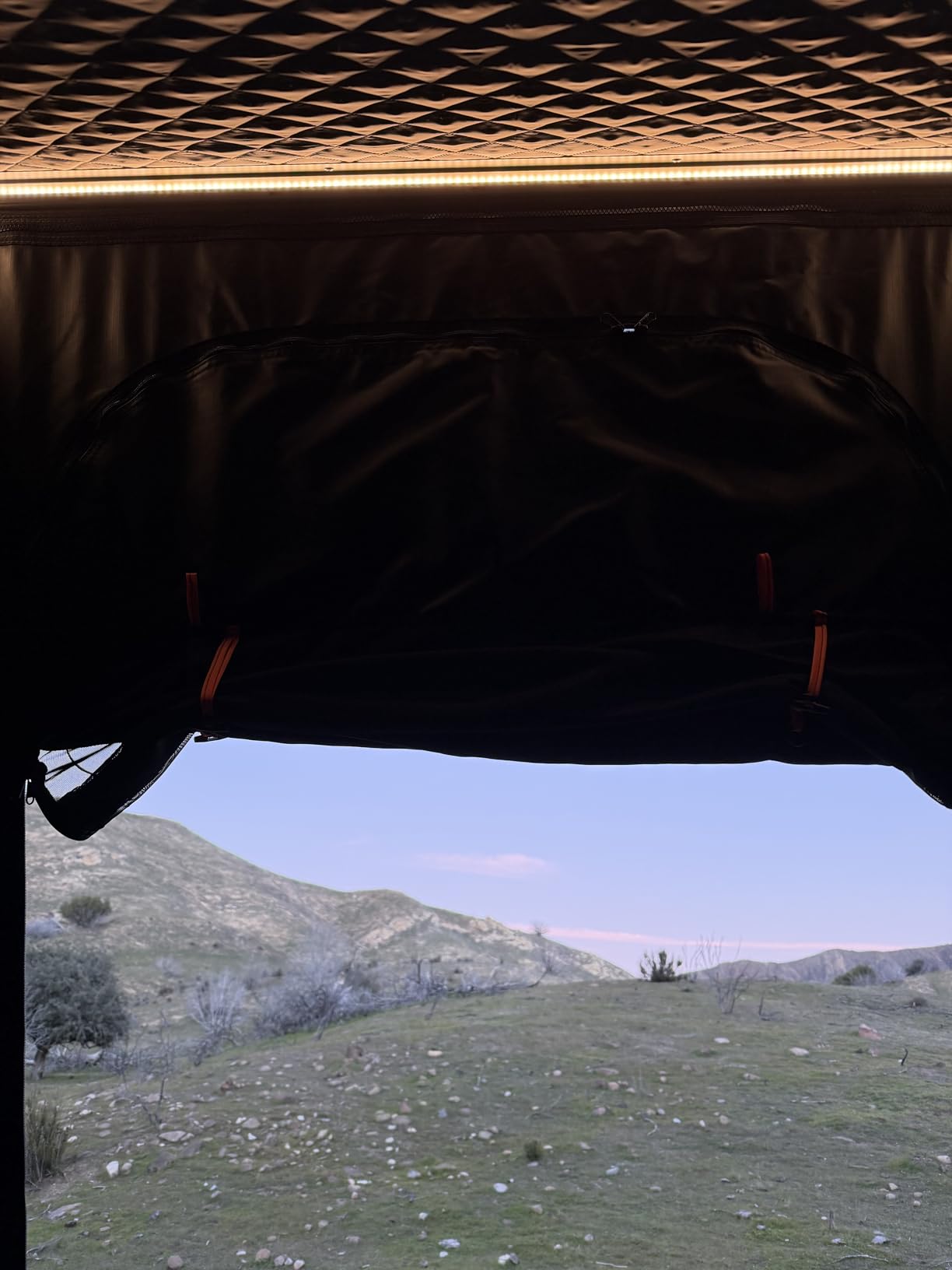 Explorer Pro Rooftop Tent Hard Shell, 2-3 Person Aluminum Roof Top Tent | Detachable Side Awning & Built-in LED Light Strip, Compatible with Truck Jeep SUV Van & Trailer, Pop Up for 4-Season Camping customer photo 1