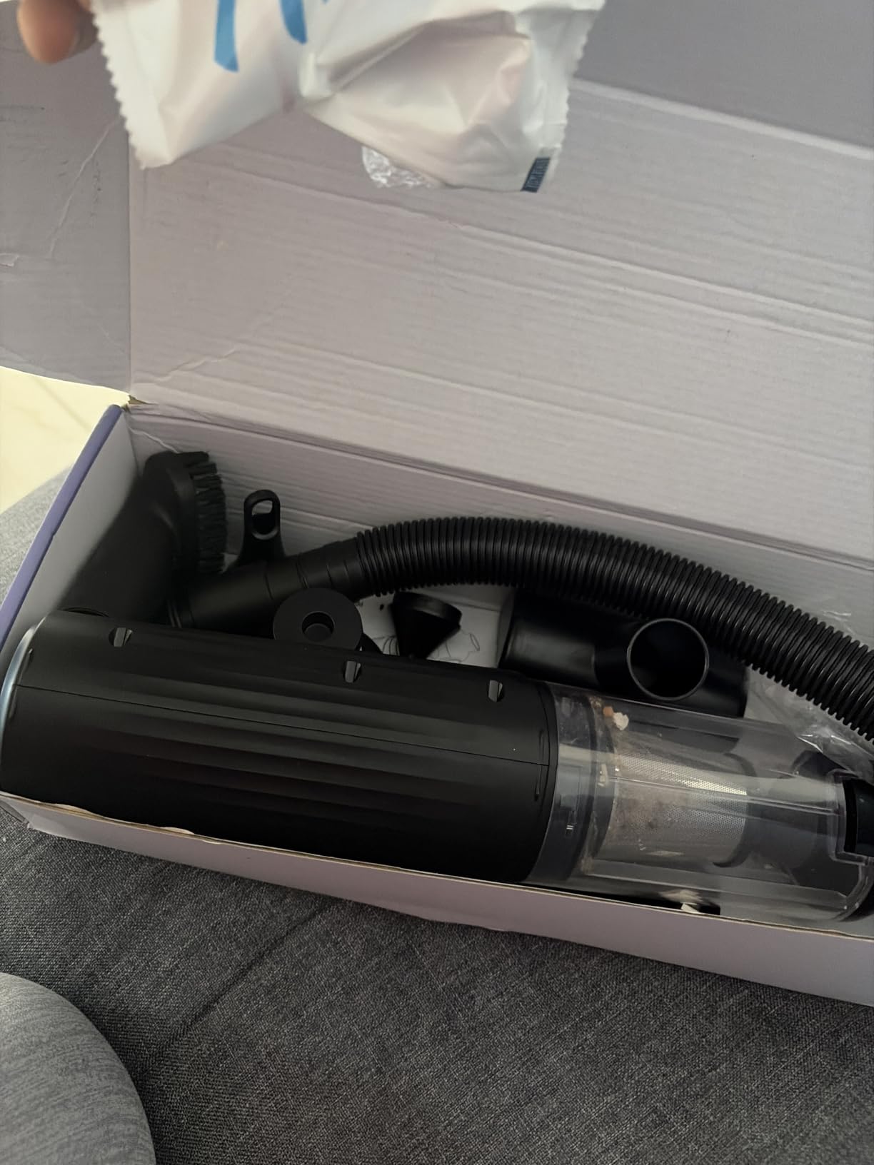 MONOZEL Car Vacuum Portable Cordless, 18000Pa 2 in 1 Vacuum Cleaner & Air Duster, 130W Brushless Motor Handheld Vacuum Cordless with 7800mAh Battery, LED Light, Multi-Nozzles for Car, Home, Office, Pet customer photo 2