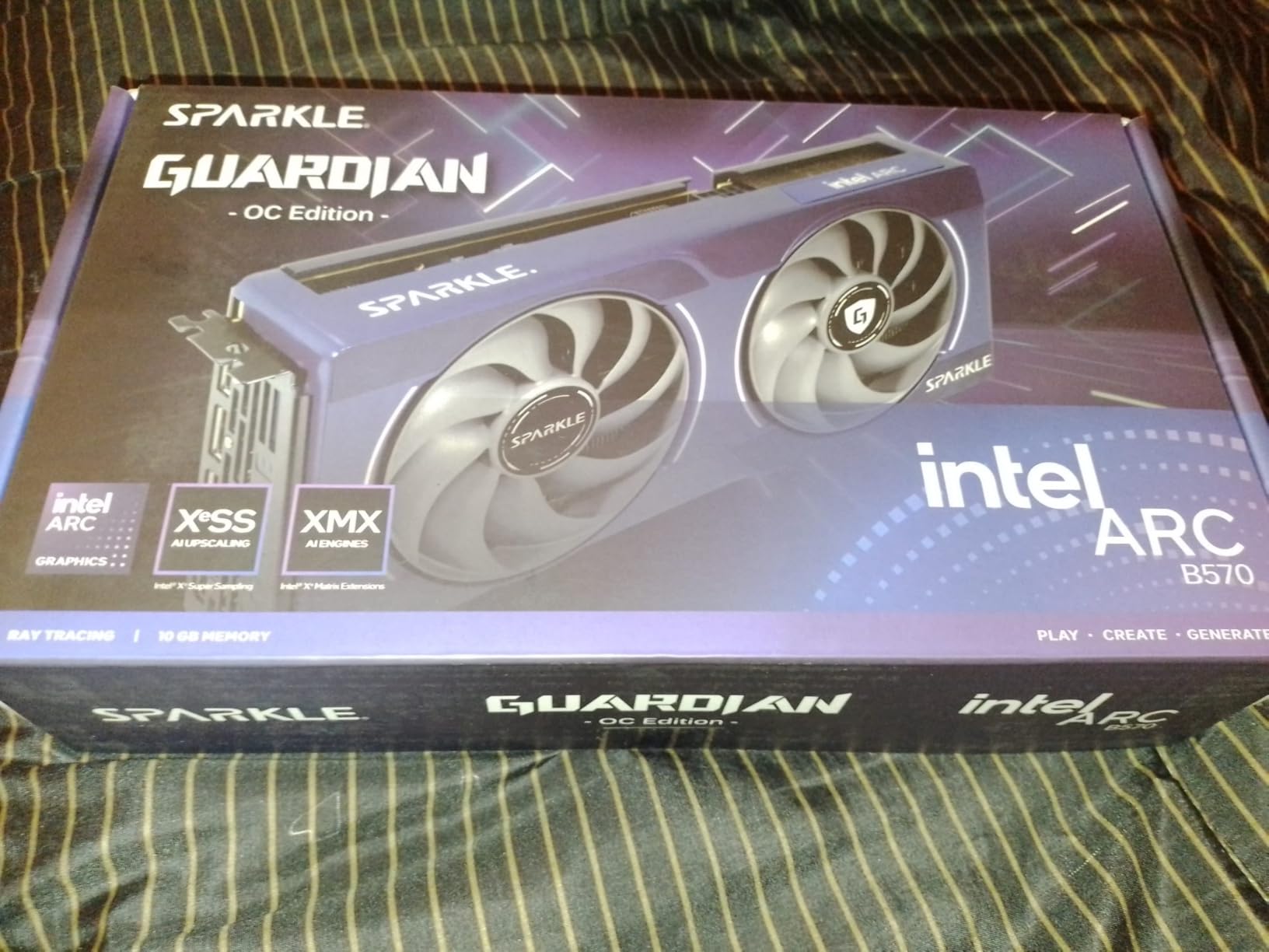 Sparkle Intel Arc B570 Guardian OC Graphics Card, 10GB GDDR6, Torn Cooling 2.0, Axial Fan, Breathing Light, Metal Backplate, SB570G-10GOC customer photo 2