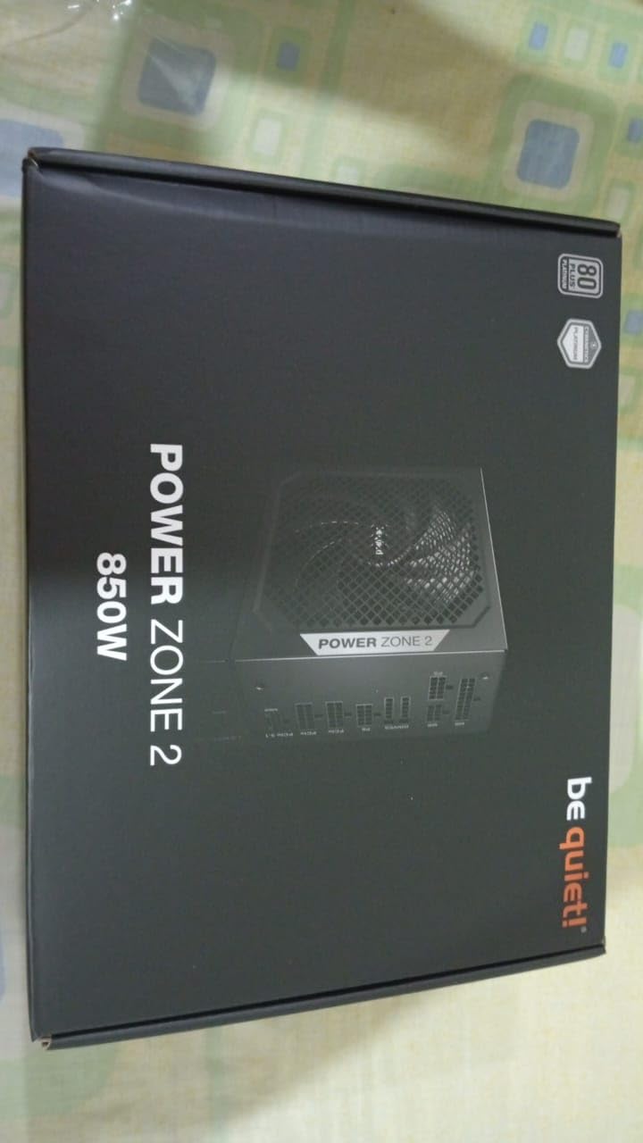 be quiet! Power Zone 2 850W, ATX 3.1, PCIe 5.1, 80+ Platinum Power Supply | Zero RPM Low-Noise PSU, Pure Wings 3 140mm Fan, 90 deg 12V-2x6 Connector, Cybenetics Platinum, 10-Year Warranty customer photo 1