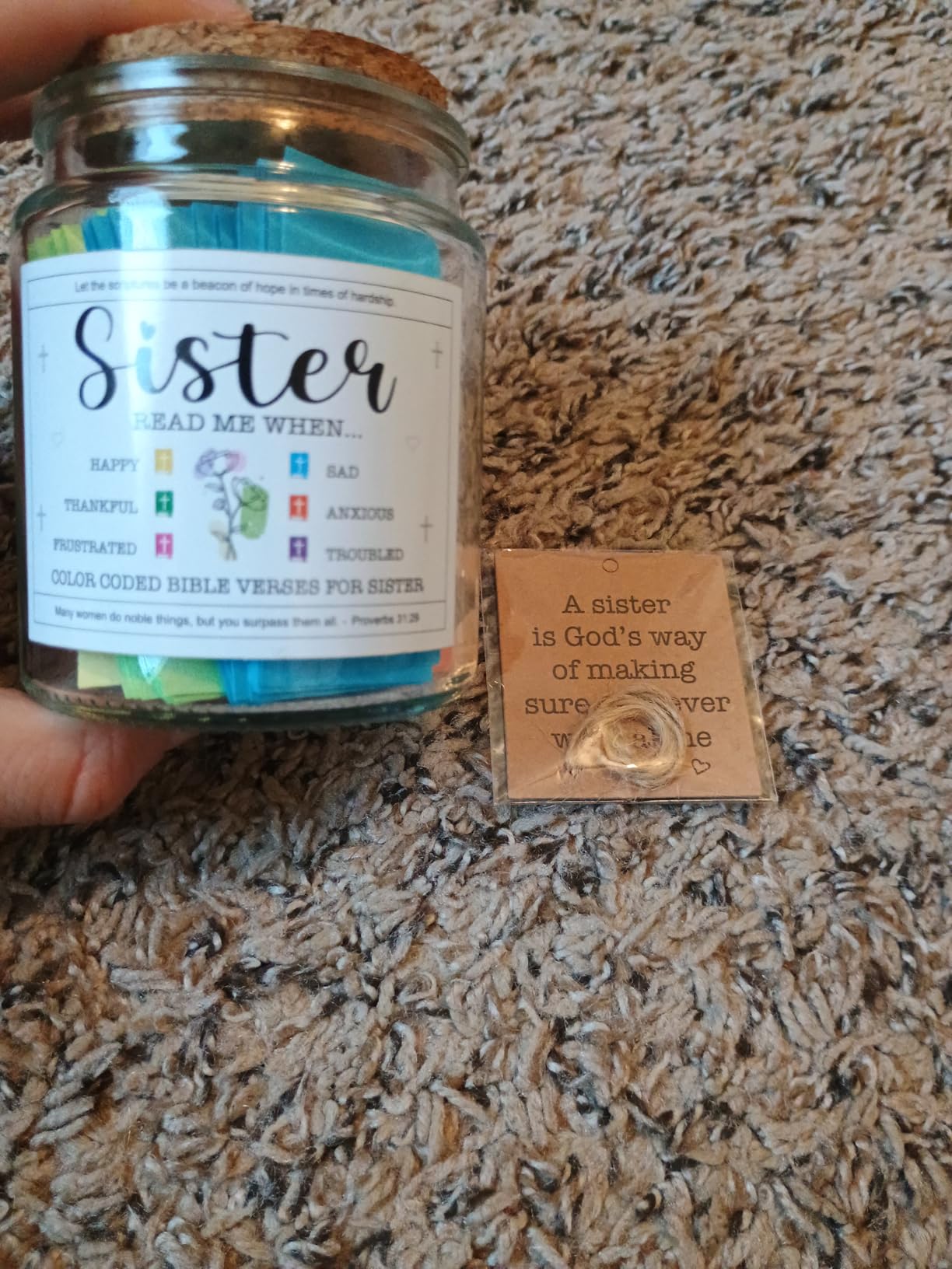 NewEleven Father Day Gifts For Grandpa - Christian Present, Bible Verse Jar customer photo 1