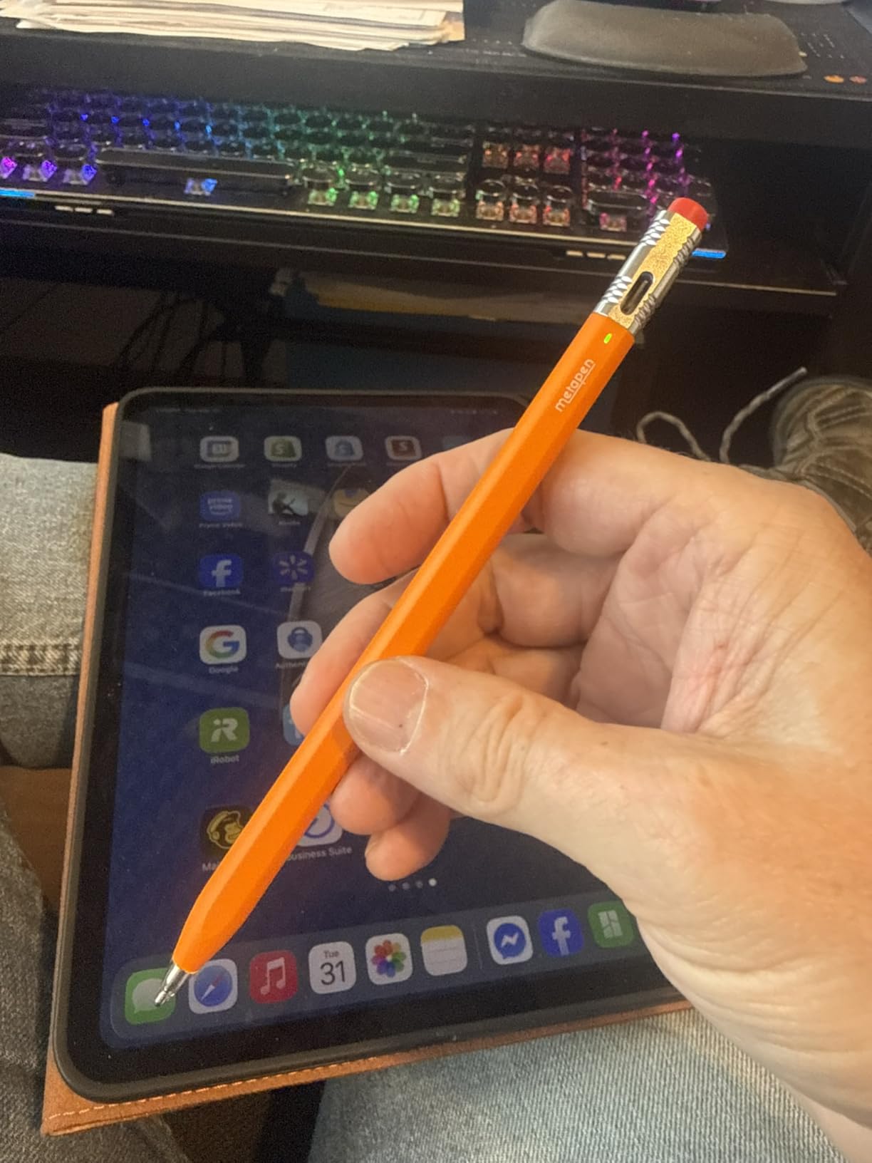 Metapen Pencil Air8 Pro X for iPad 2018-2026 - Ultra-Quiet, 2X Fast Charging, Palm Rejection Stylus Pen for iPad Pro/Air/Mini customer photo 1