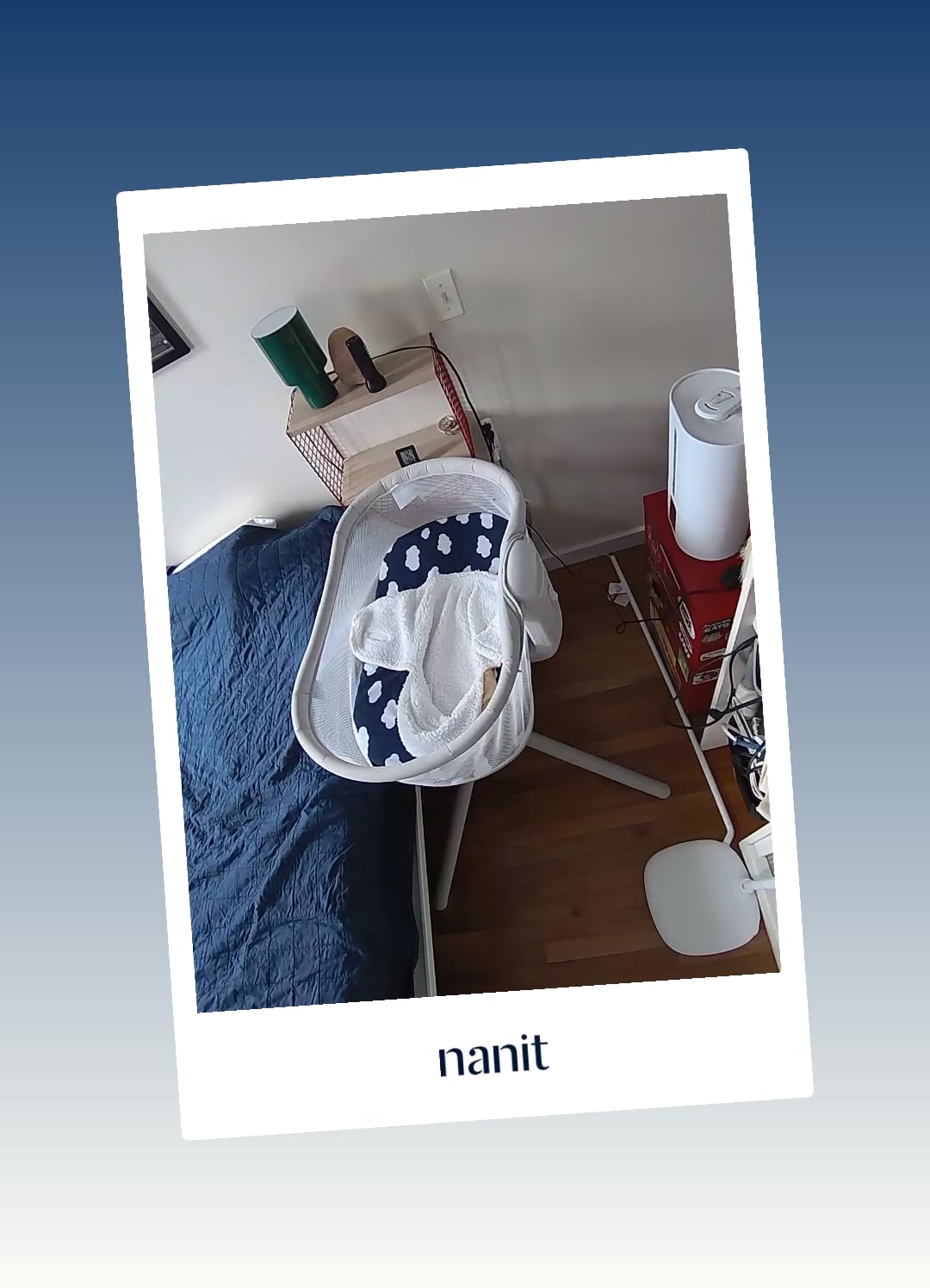 Nanit Smart Baby Video Monitor - Camera & Floor Stand - 1080p Wi-Fi Camera | Pro edition, 2-way audio, sound/motion/cry notifications, night vision, see your baby from anywhere customer photo 1