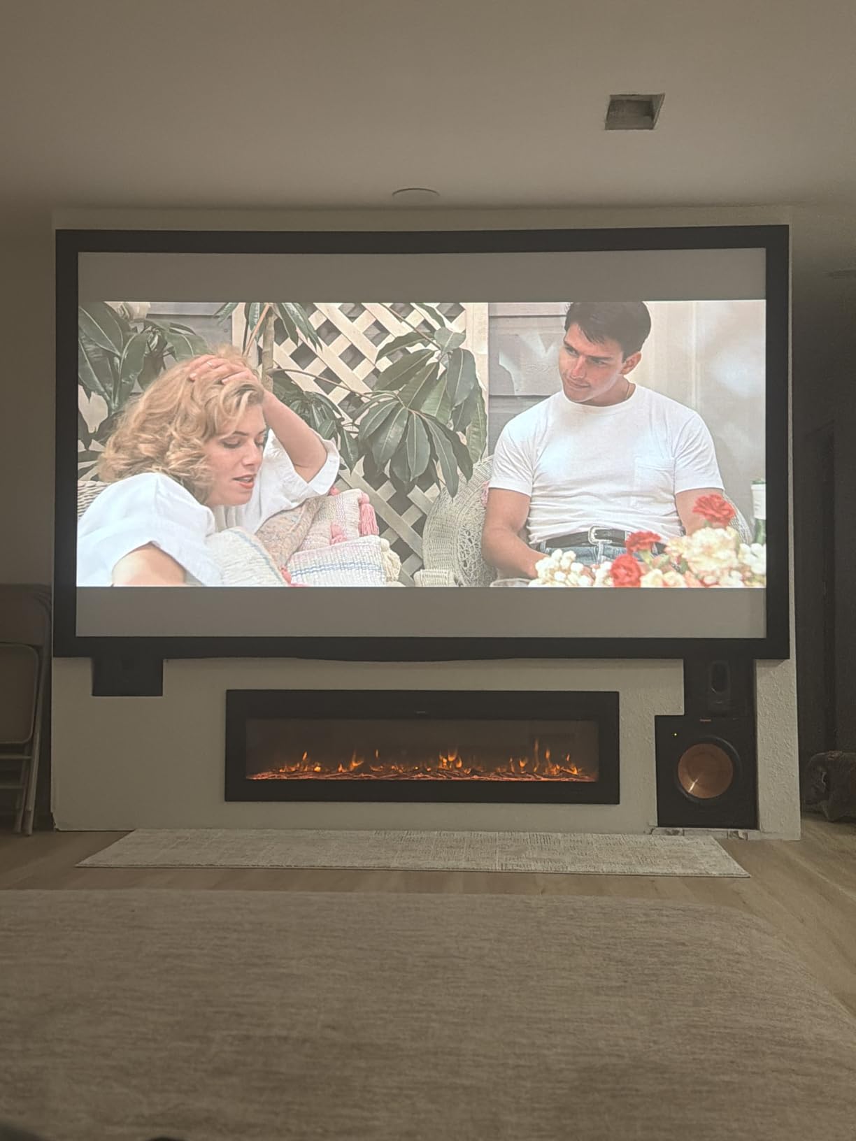 EUHOMY 60 Inch Electric Fireplace Recessed Wall Mounted | 2026 Upgrade, Adjustable Flame Color, Remote Control, Timer, Log and Crystal, 750W/1500W Fireplace Heater customer photo 2
