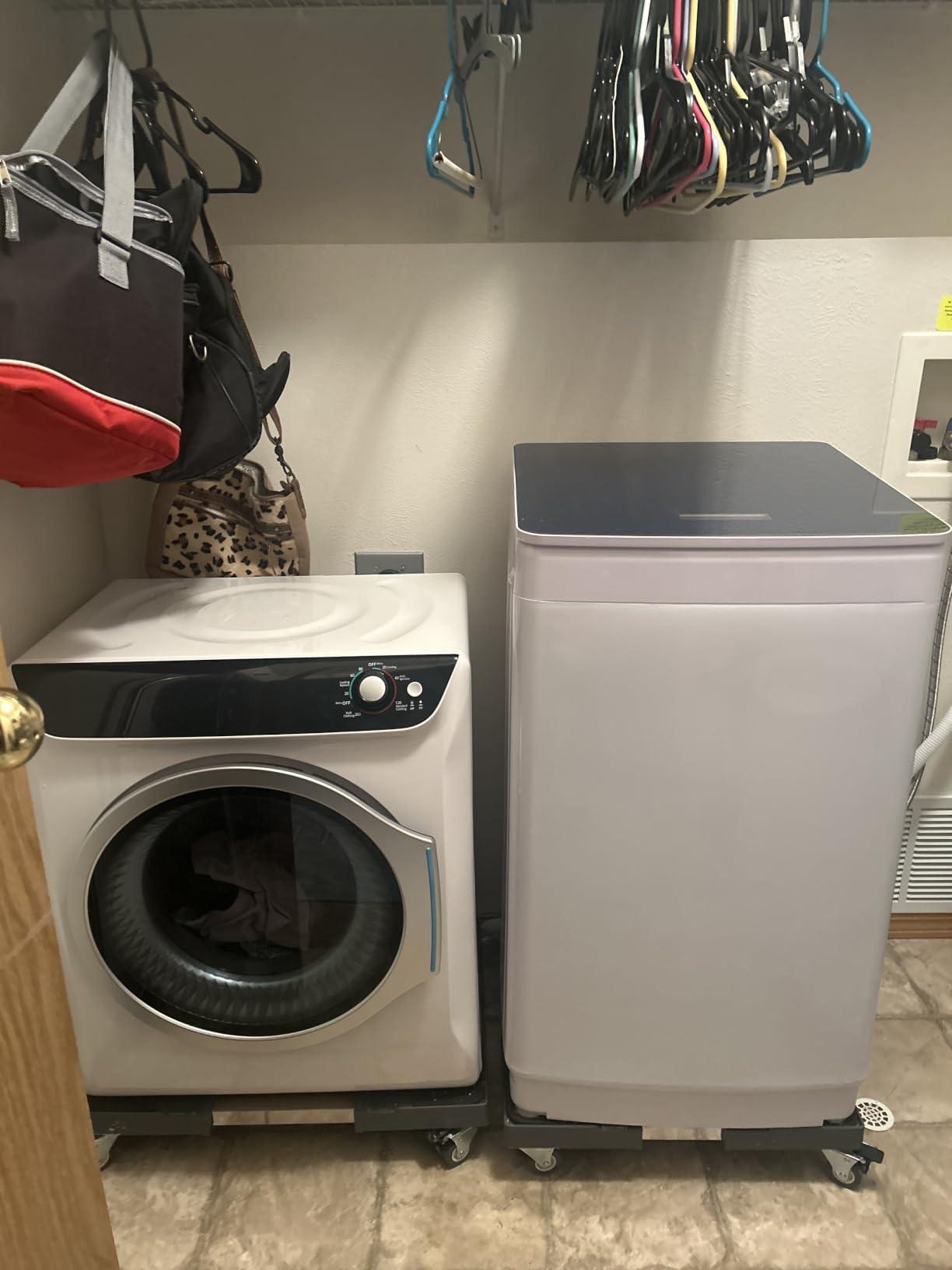 Auertech Portable Washer and Dryer Combo Set, 28 lbs Fully Automatic Washing Machine with Stainless Steel Inner Tub, 2.6 Cu.Ft Portable Dryers, Compact Washer and Dryer for Apartment, RV, Dorm customer photo 2