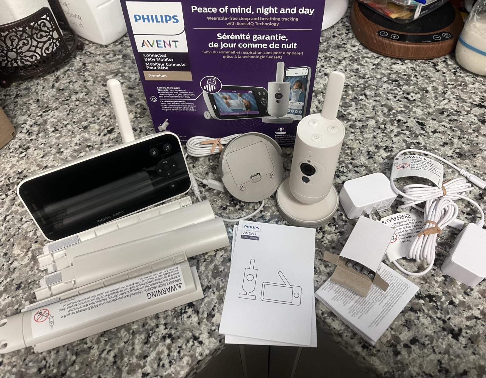 Philips Avent Premium Connected Baby Monitor SCD971/37, 1080p Camera, 5