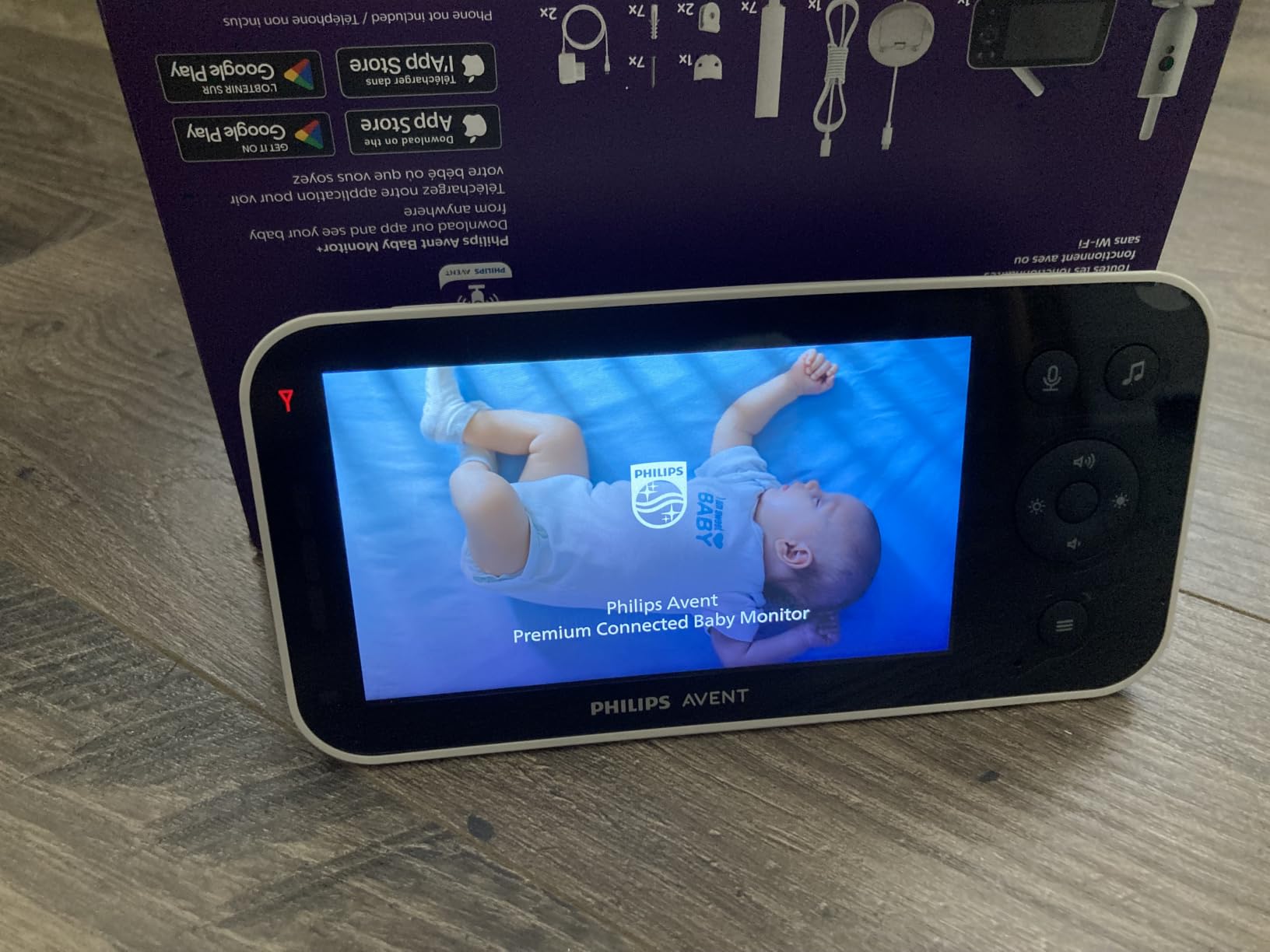Philips Avent Premium Connected Baby Monitor SCD971/37, 1080p Camera, 5