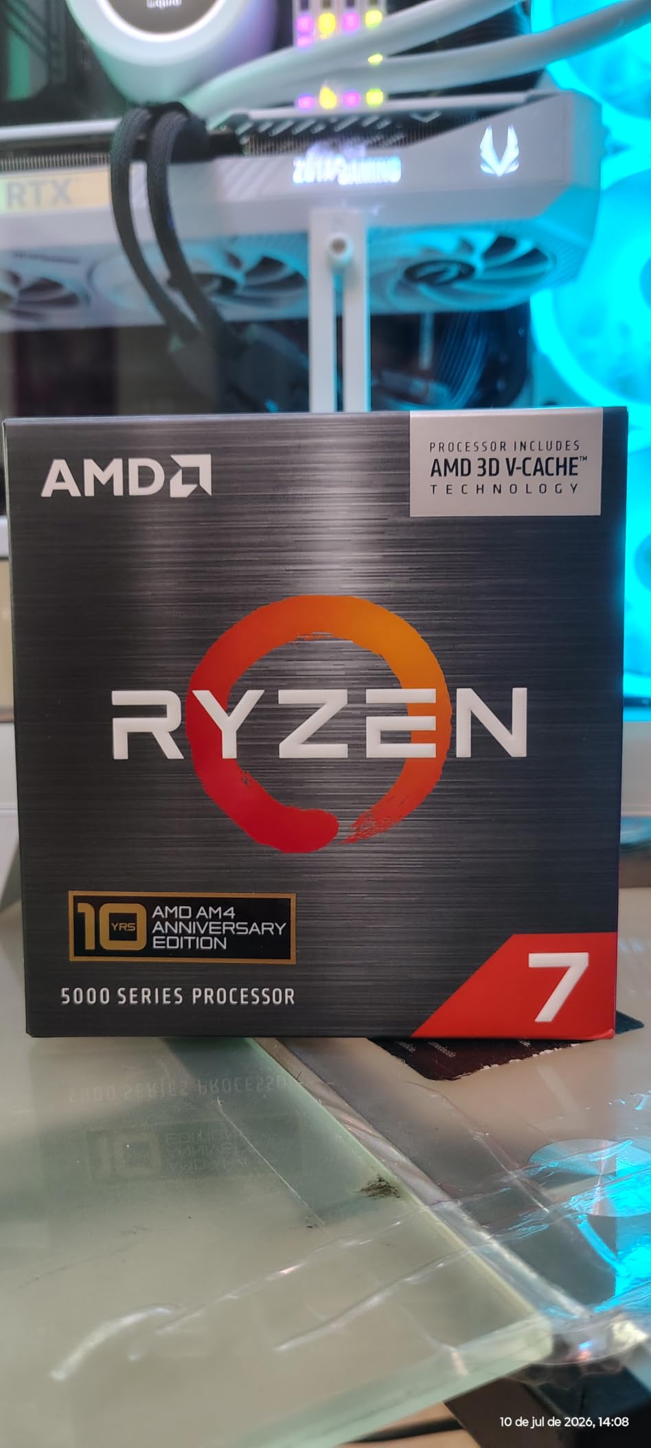 AMD Ryzen 7 5800X3D 8-core, 16-Thread Desktop Processor with AMD 3D V-Cache Technology customer photo 2