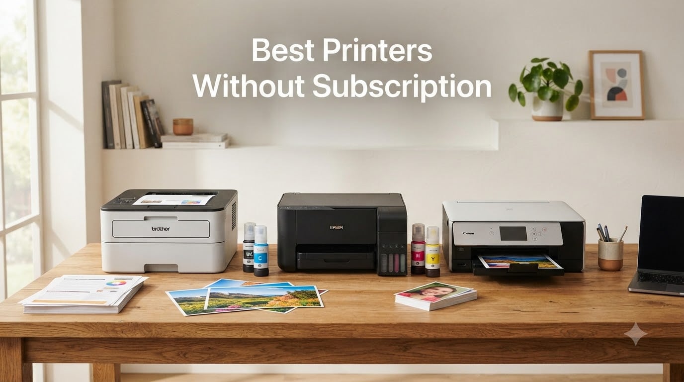 8 Best Printers Without Subscription (August 2026): Expert Picks
