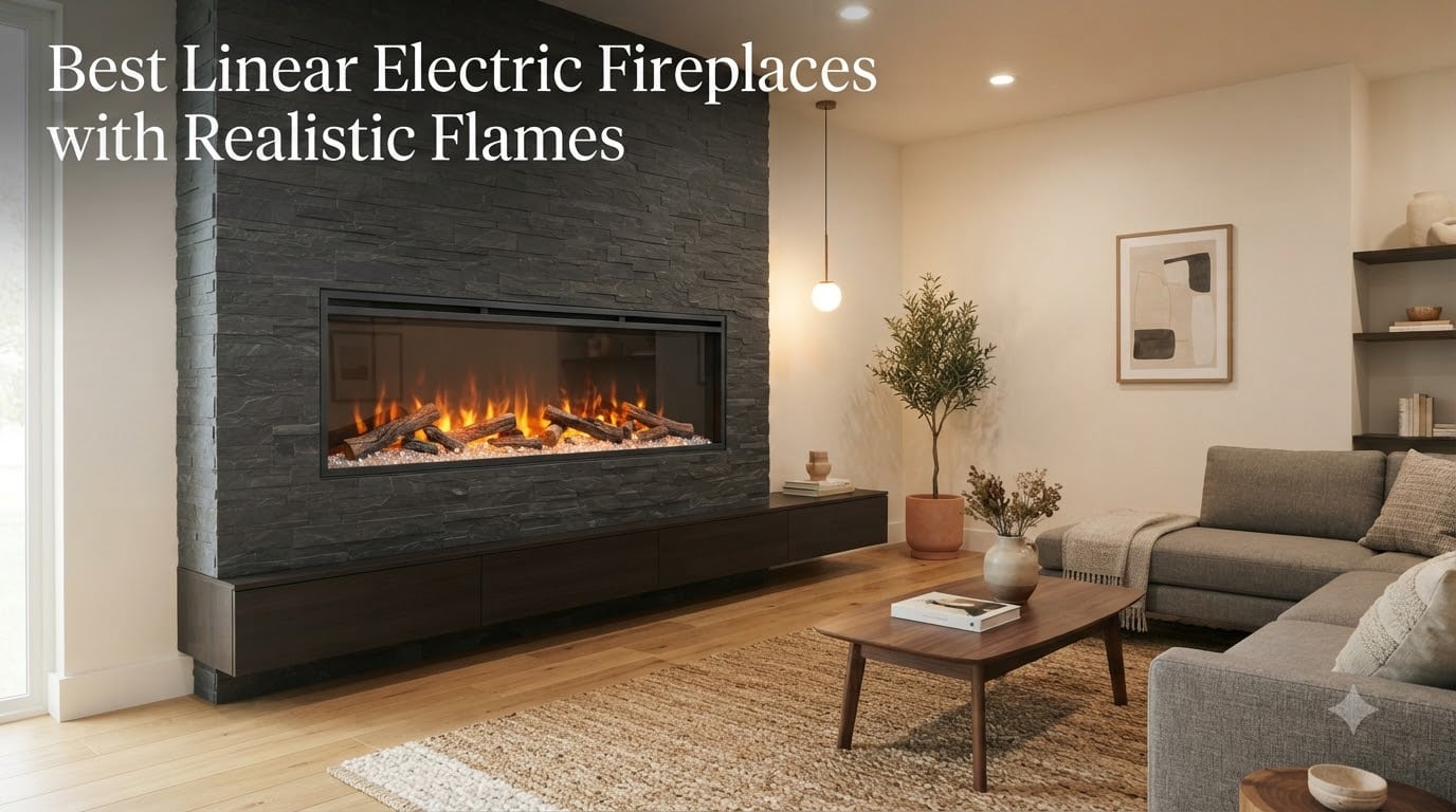 8 Best Linear Electric Fireplaces Realistic Flames (August 2026)