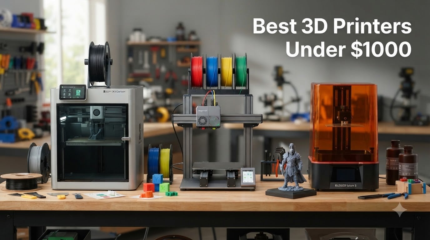 10 Best 3D Printers Under $1000 (August 2026) Tested & Reviewed