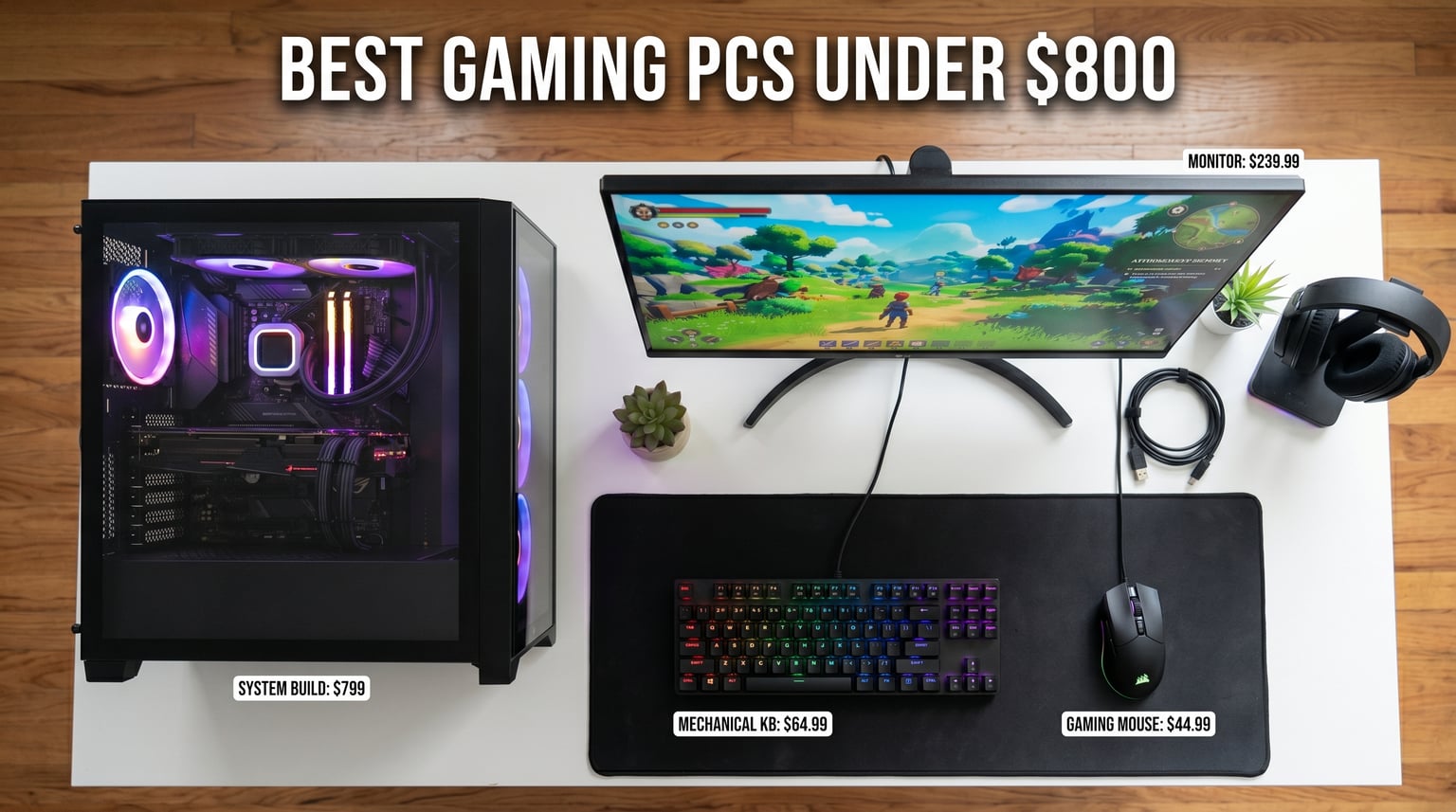 10 Best Gaming PCs Under $800 (August 2026): Tested Picks