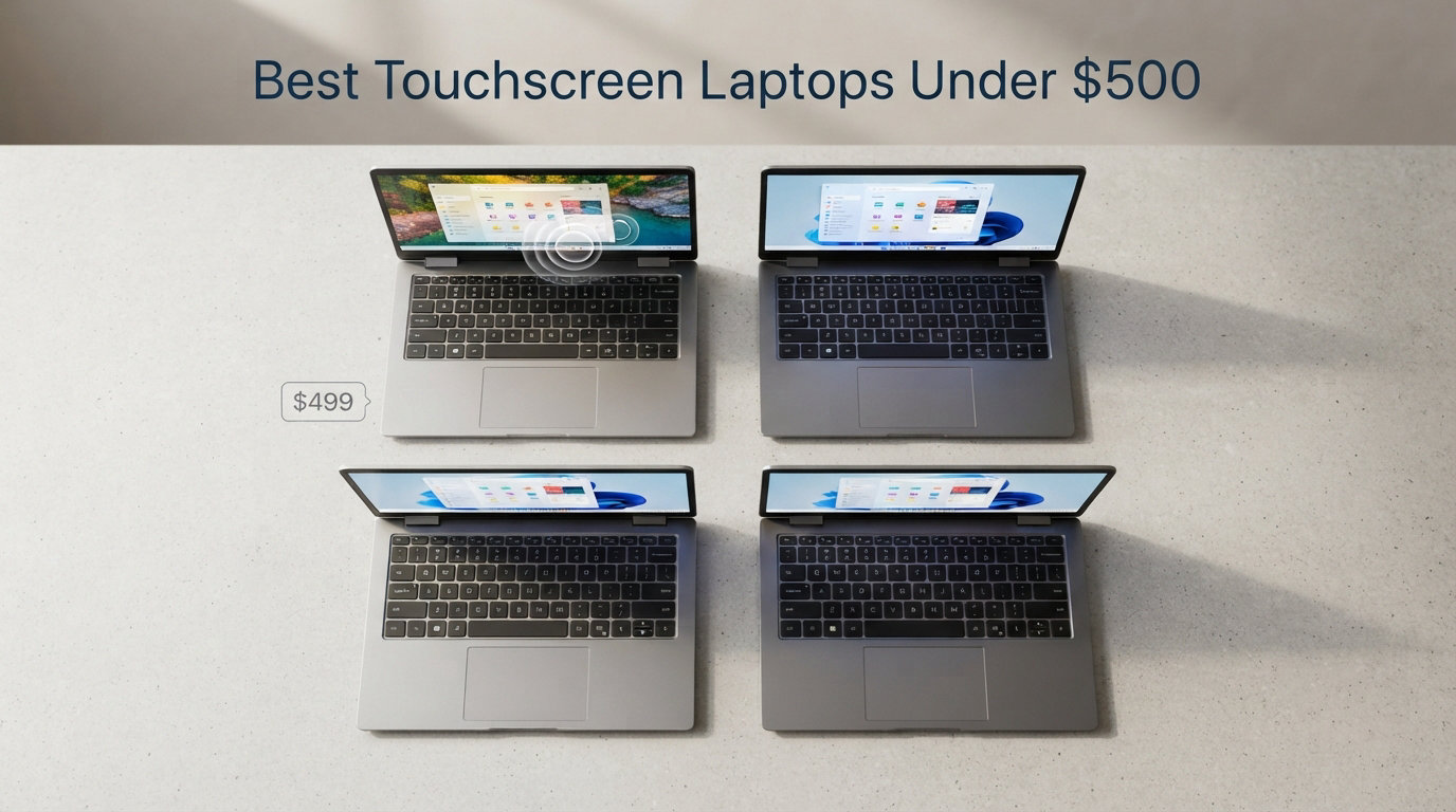 8 Best Touchscreen Laptops Under $500 (August 2026) Tested Picks