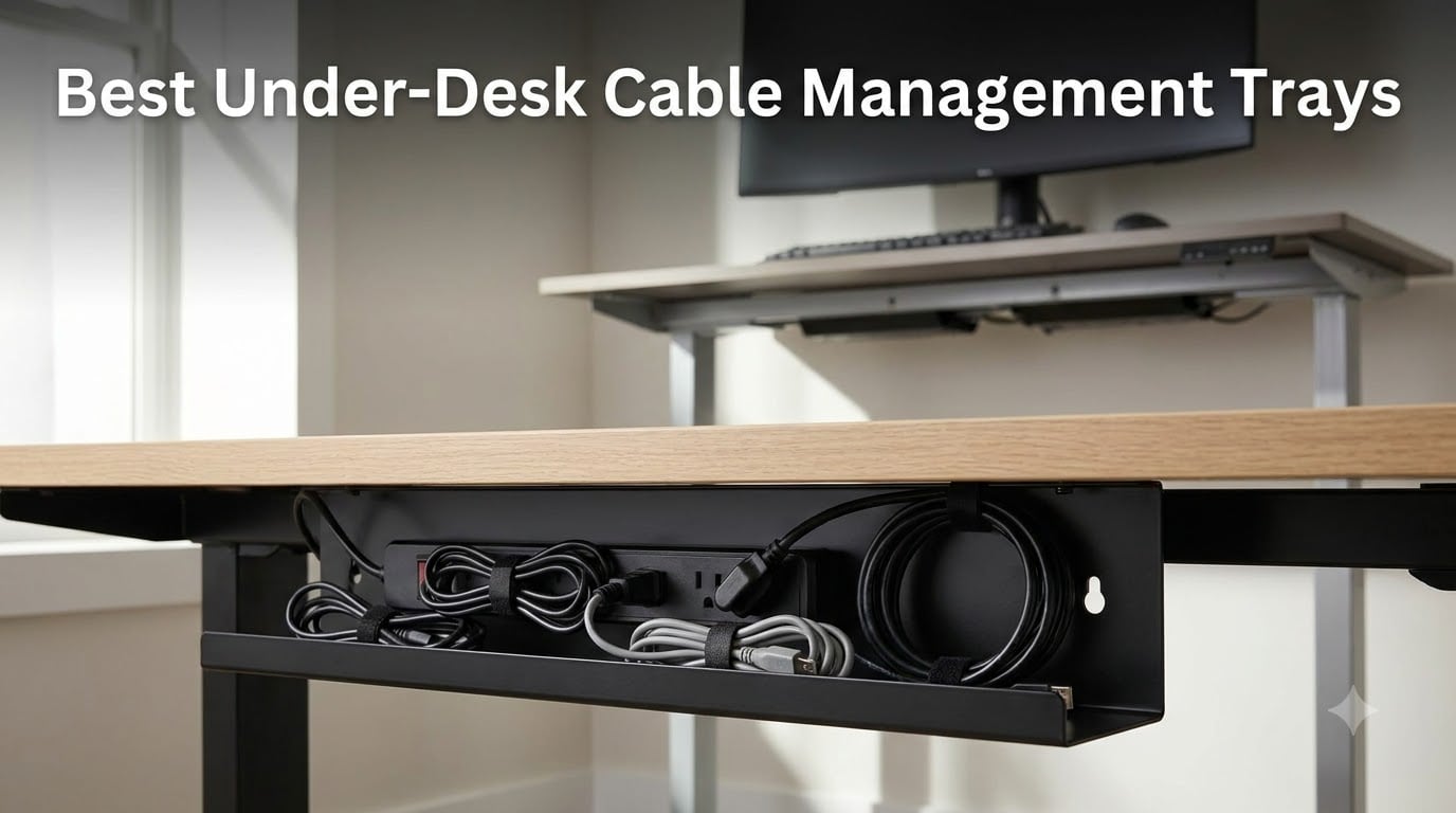 8 Best Under-Desk Cable Management Trays (August 2026) Tested