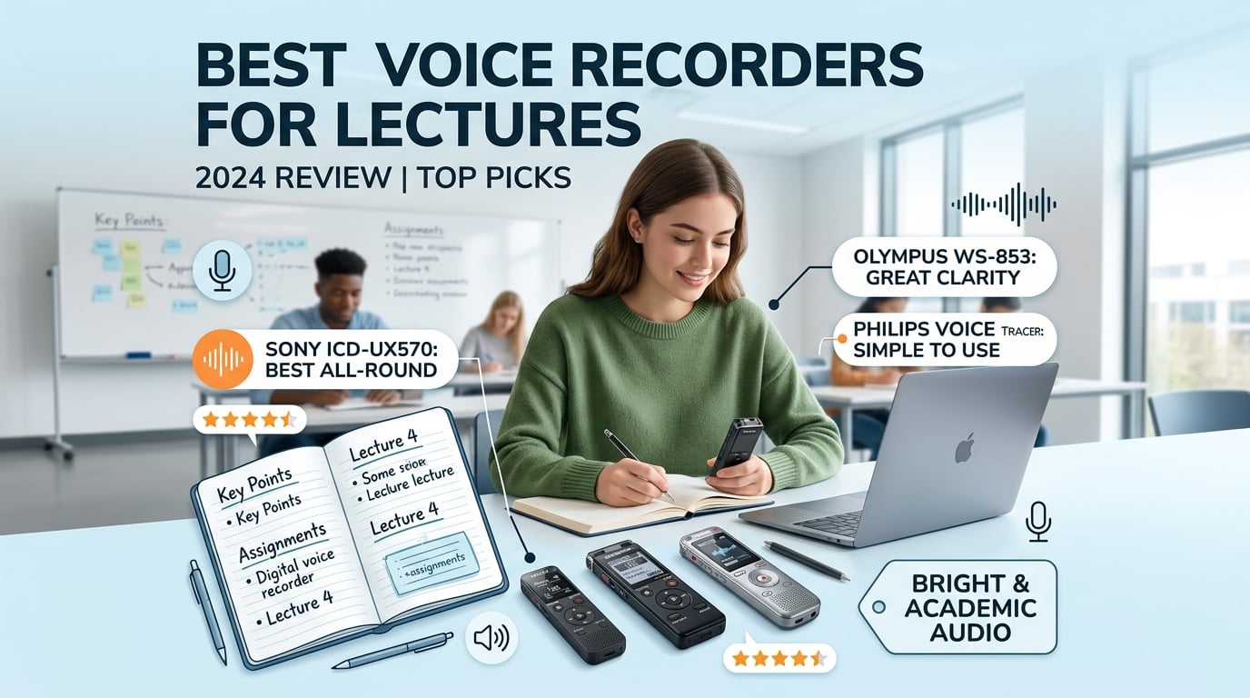 10 Best Voice Recorders for Lectures (August 2026) – Tested by Real Students
