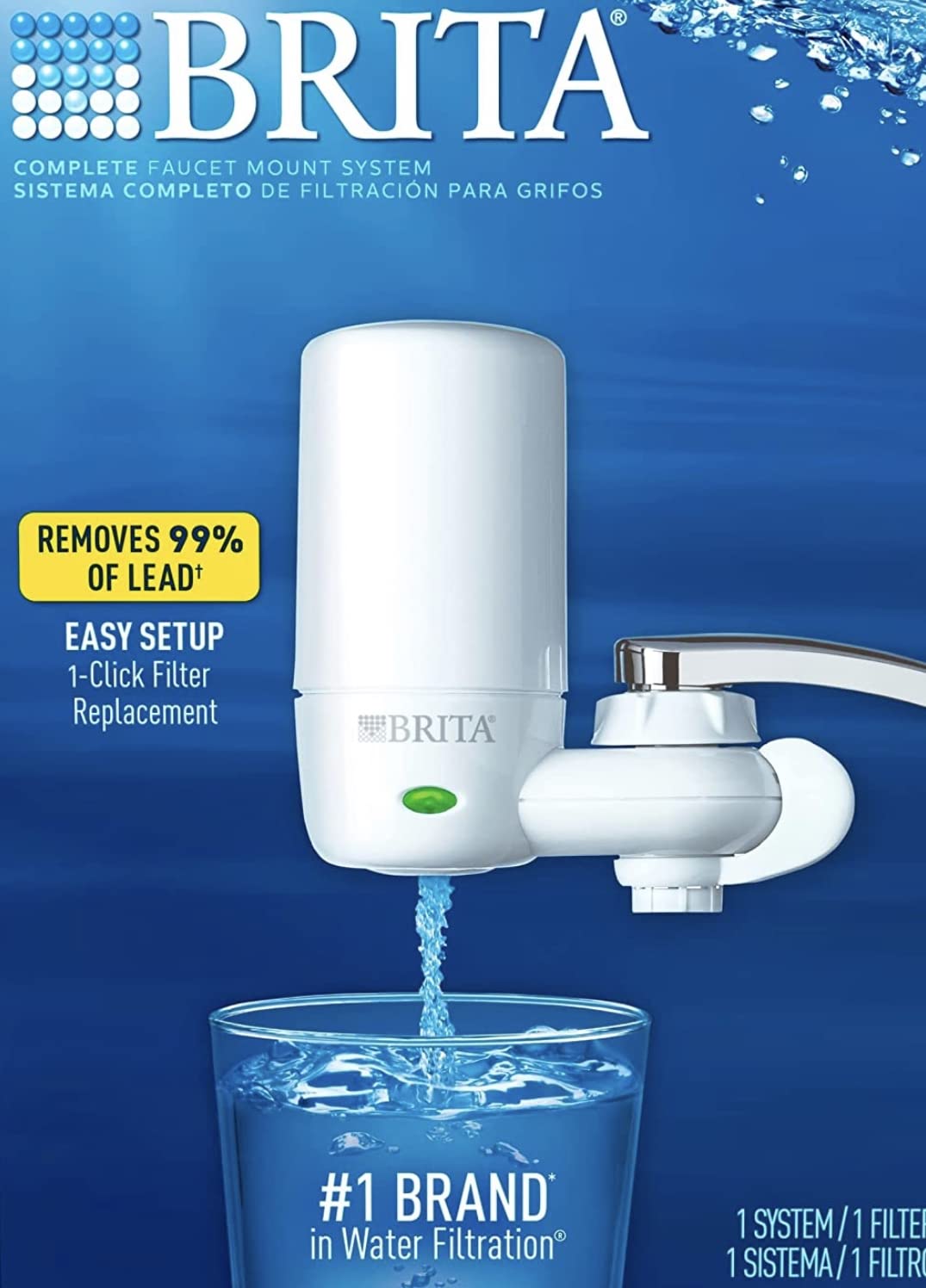 Brita Elite Advanced White Faucet Water Filter System, 1 Filter customer photo 2