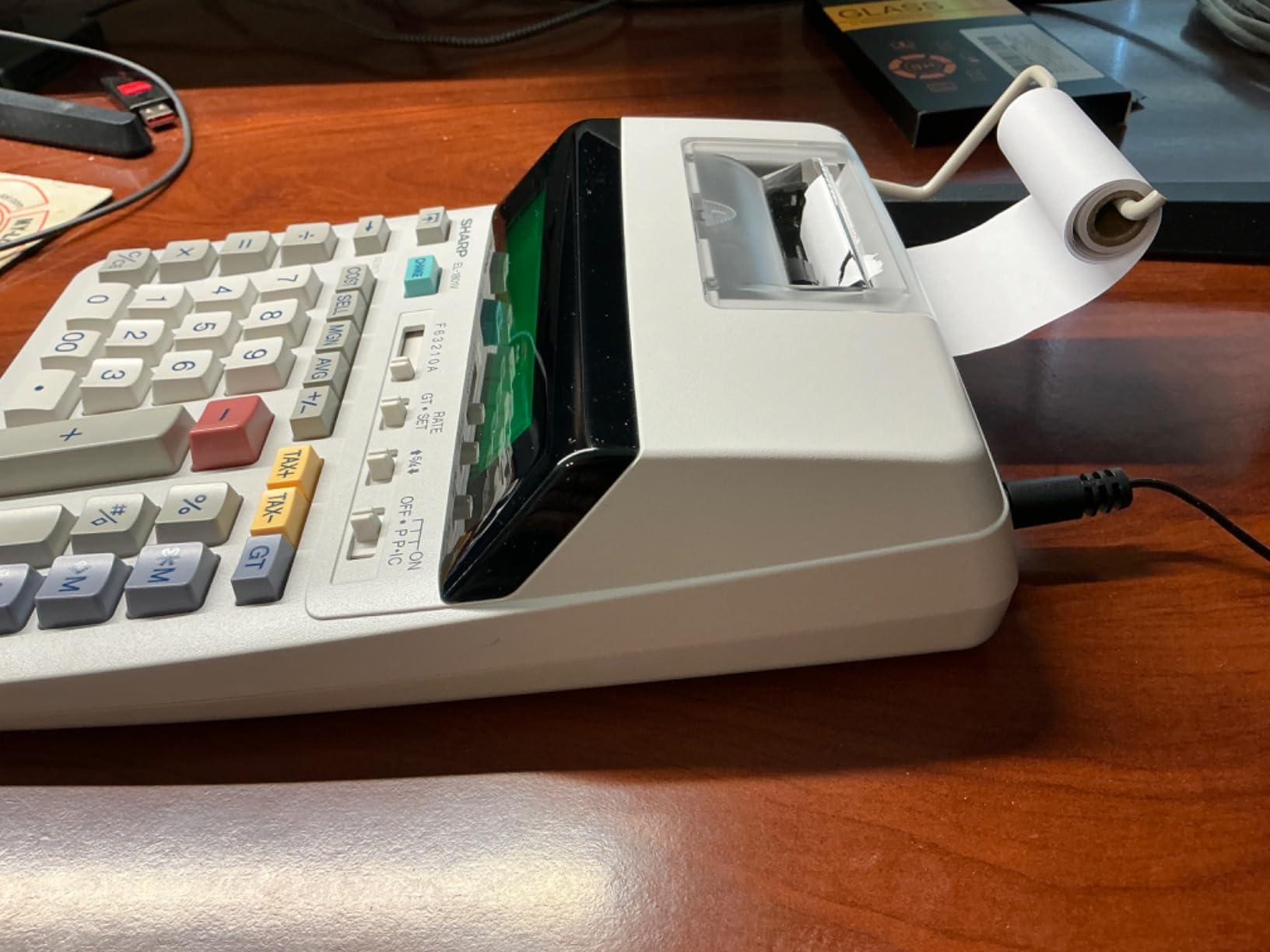 Sharp EL-1801V Ink Printing Calculator, 12-Digit LCD, AC Powered, Off-White, Ideal for Business & Office Use, Easy-to-Read Display & Durable Design customer photo 1