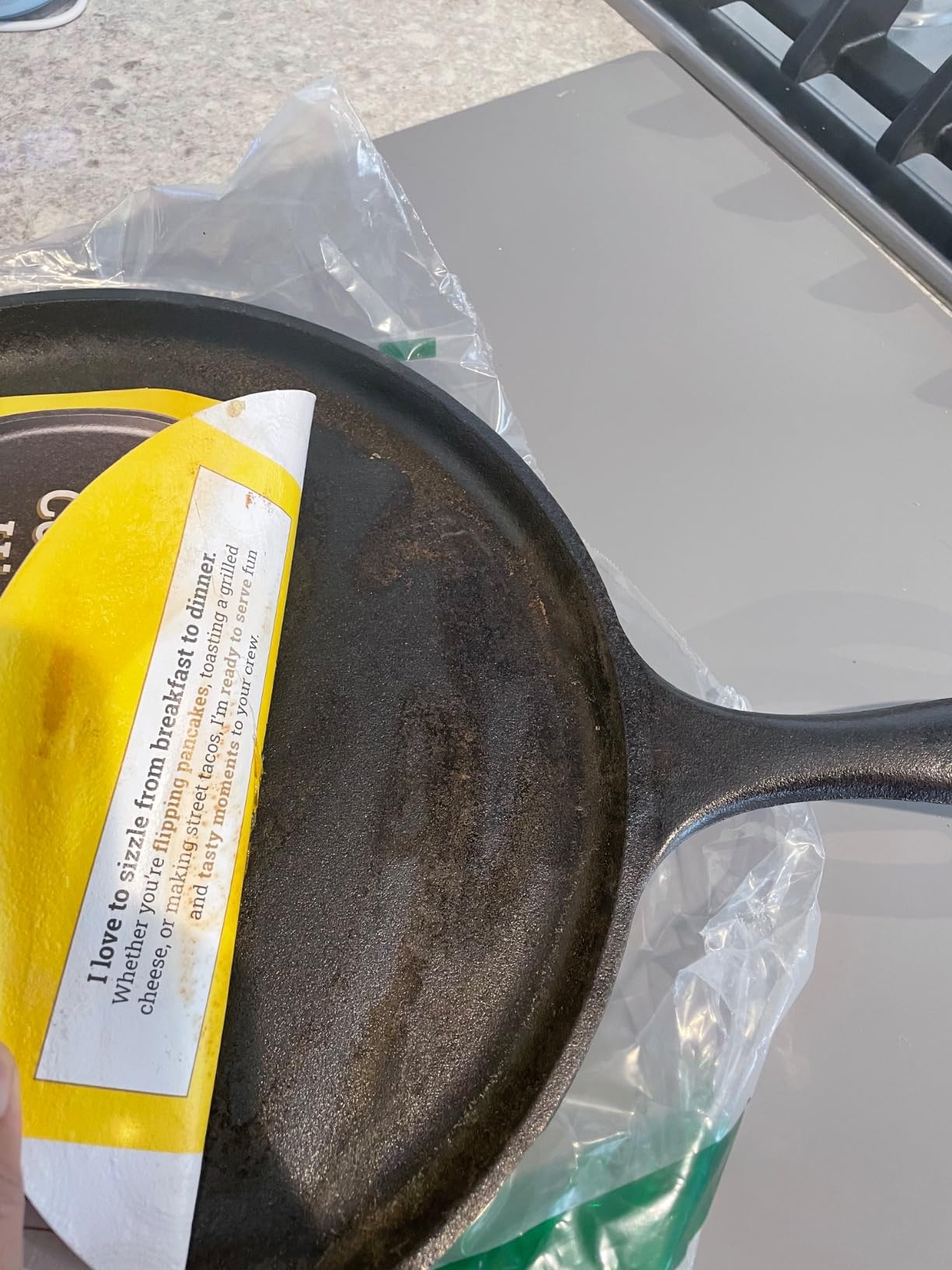 Lodge Round Seasoned Cast Iron Griddle, PFAS-Free, 10.5 Inches customer photo 2