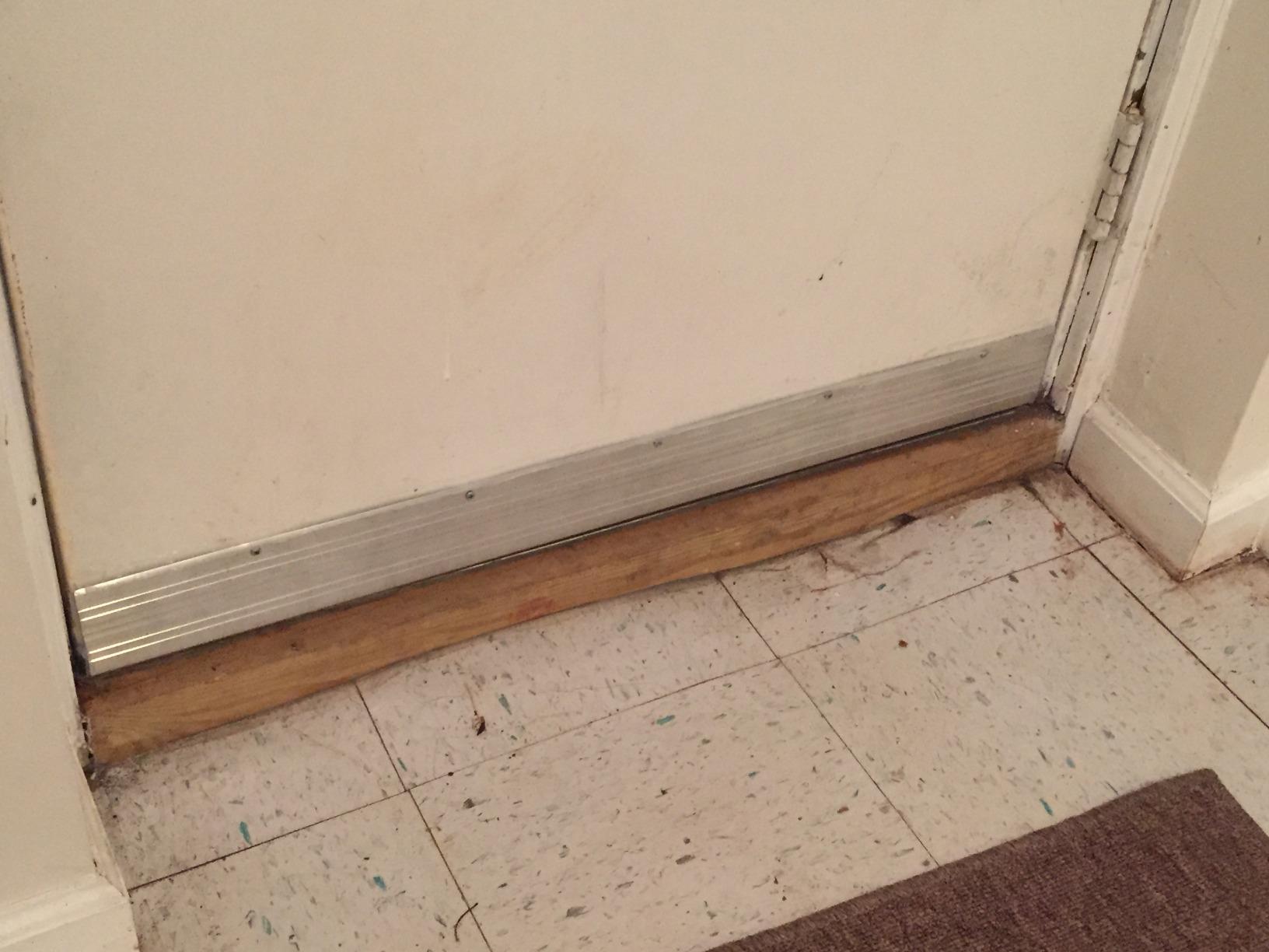 MD Building U-Shape Screw-On Under Door Seal with Kick Plate, 36in customer photo 1