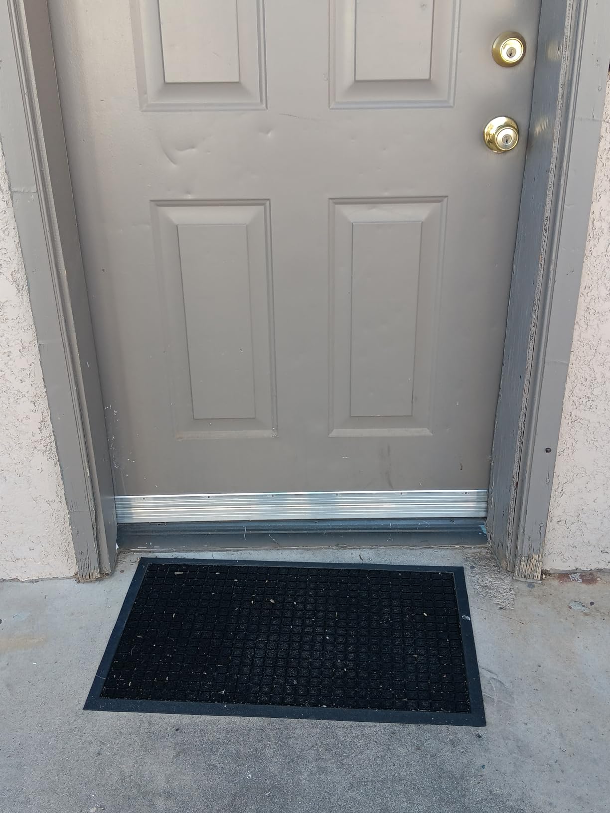 MD Building U-Shape Screw-On Under Door Seal with Kick Plate, 36in customer photo 2